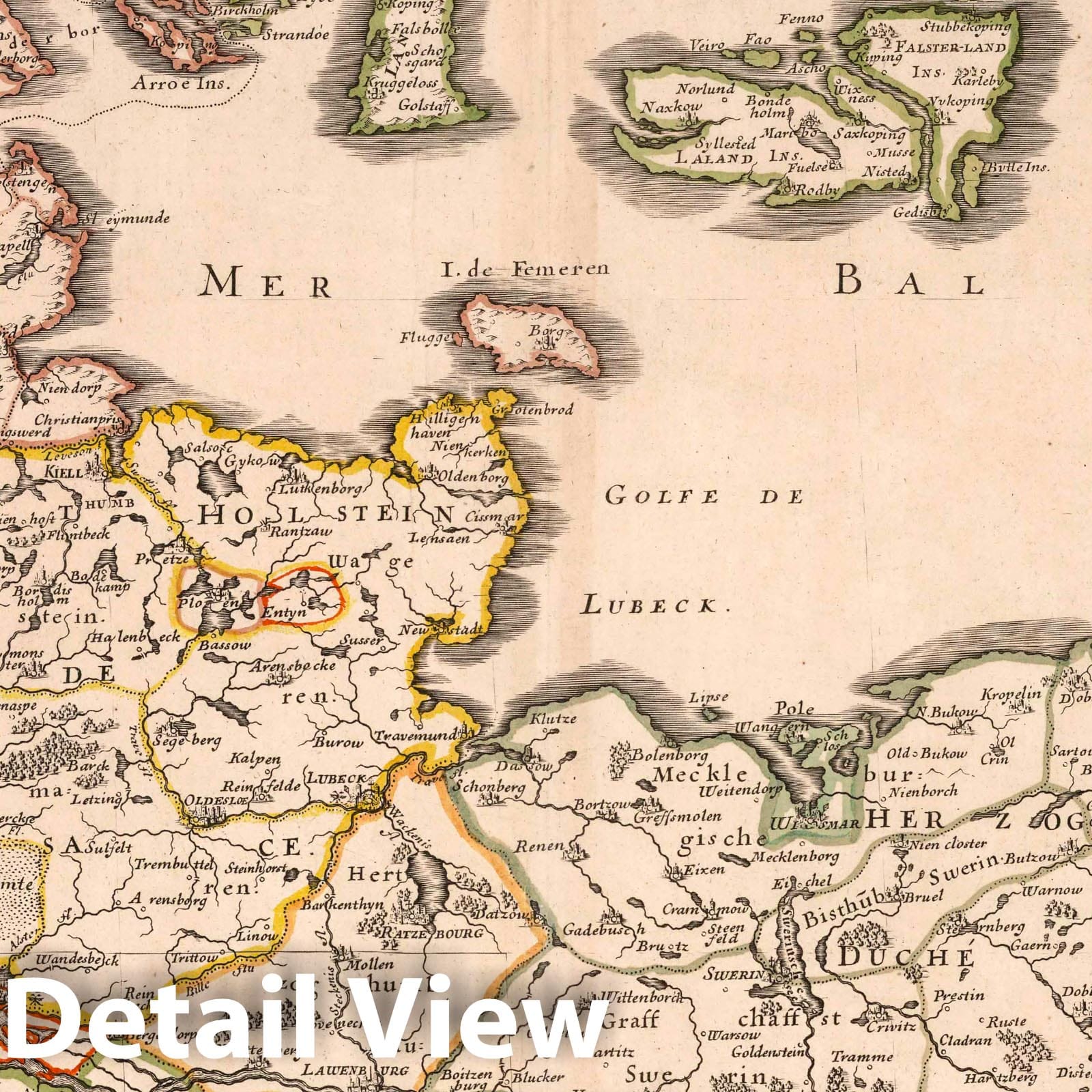 Lower Saxony, 1657 - Historical Map Print from Sanson's Atlas