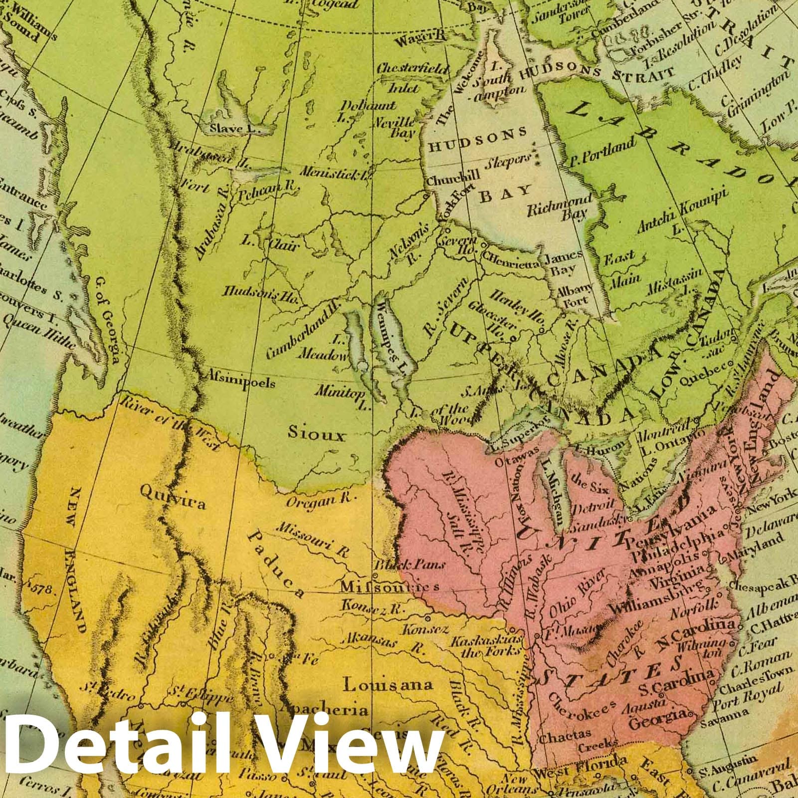 North America, 1812 - Historical Map Print