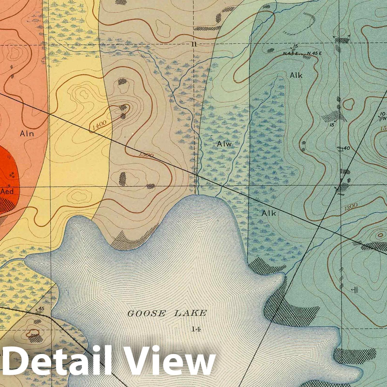 Marquette Iron-Bearing District, Michigan - Geology Sheet XXXIV, 1896