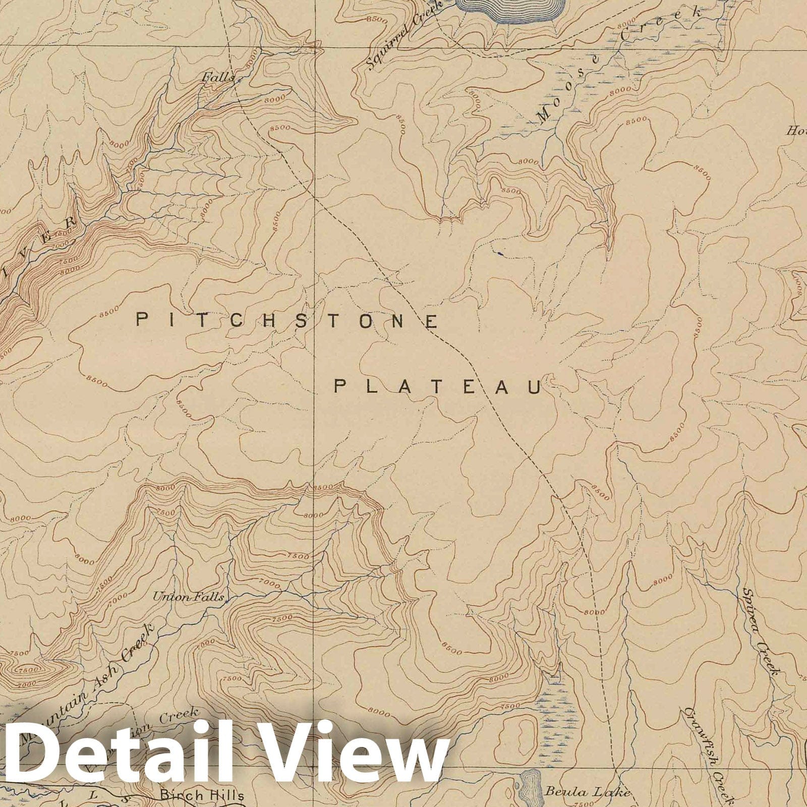 Yellowstone National Park, Shoshone Sheet - Geologic Map, 1904