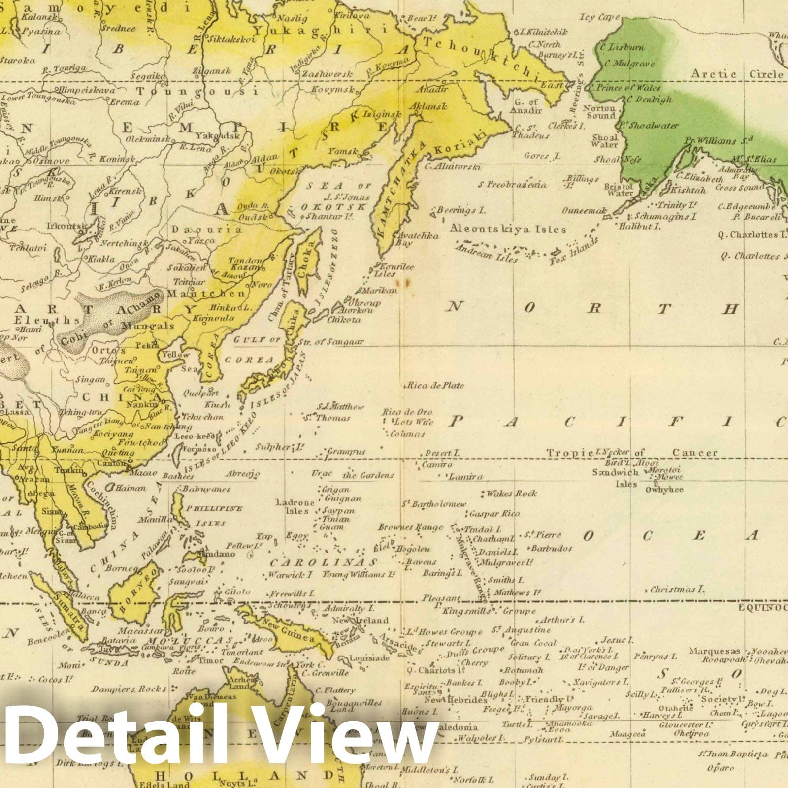 Mercator's Chart - Nautical Chart, 1822 - Historical Map Print