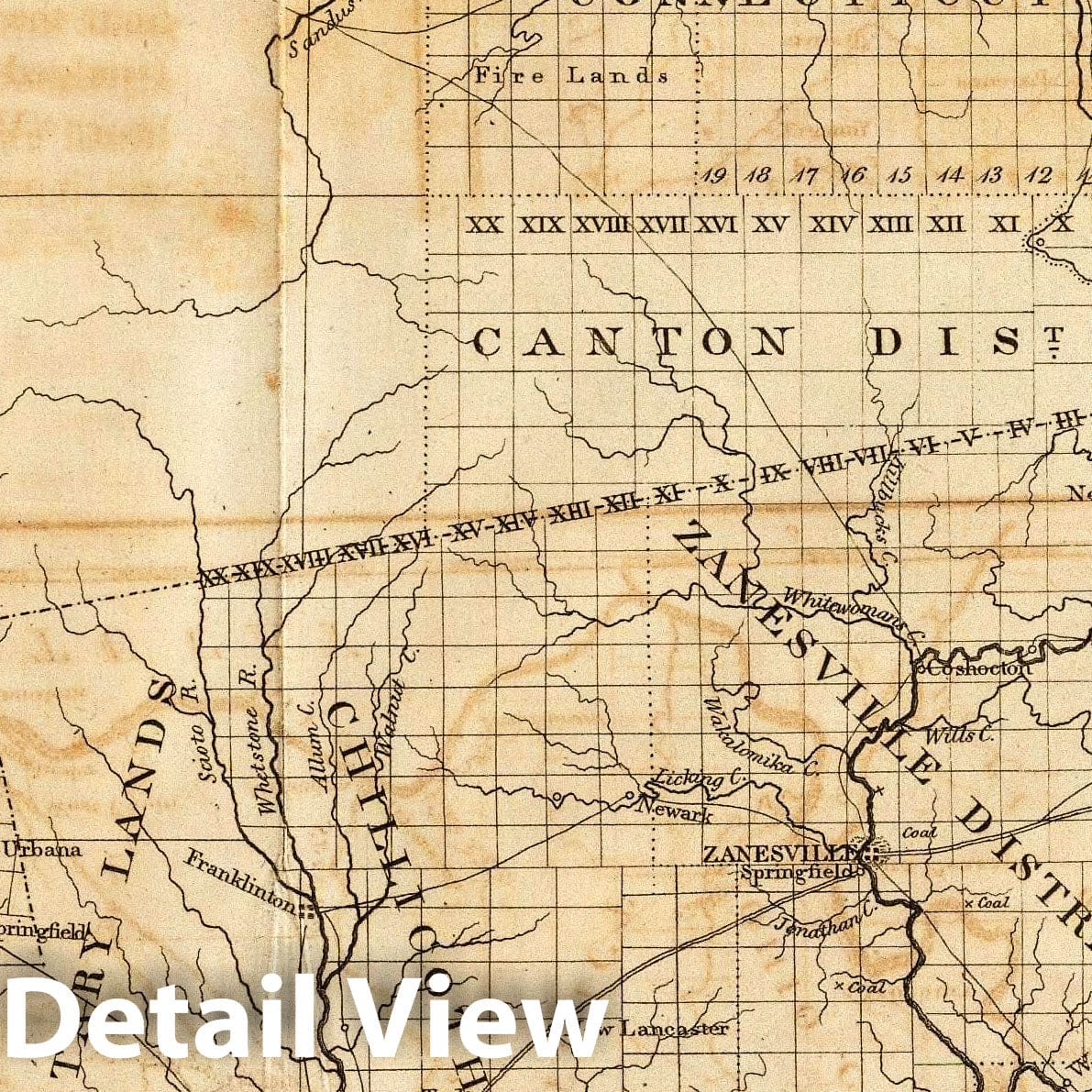 Ohio, 1812 - Historical Map Print
