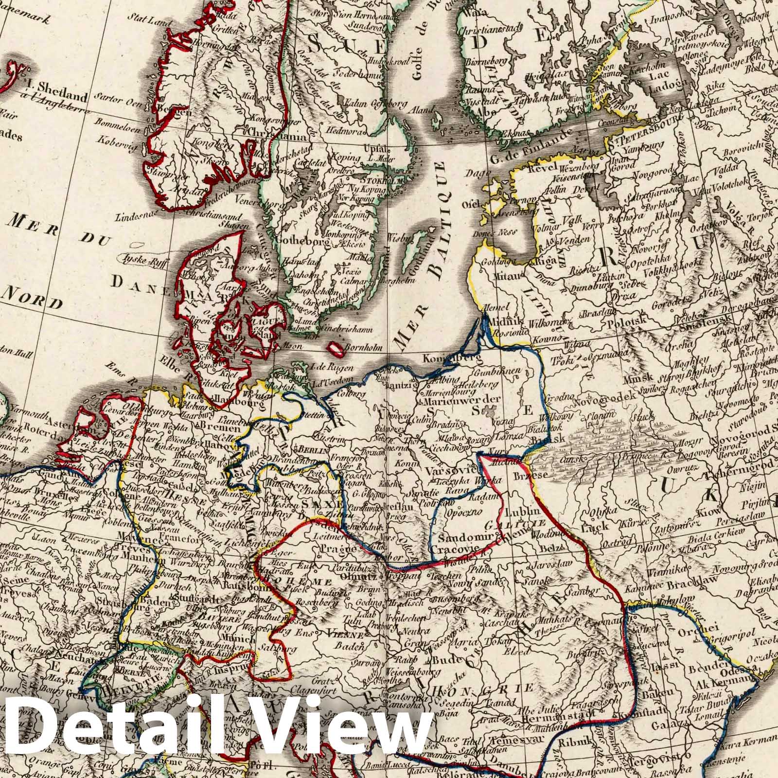 Europe 1803 Historical Map Print