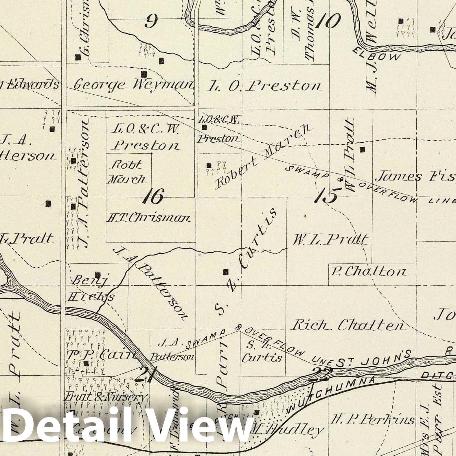 Township 18 South, Range 25 East, Tulare County, California - Survey Map, 1892