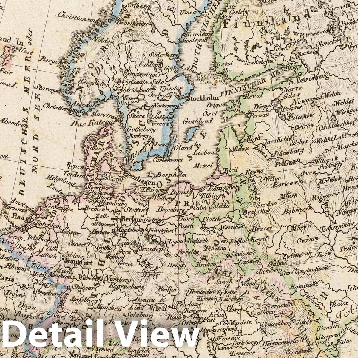 Europe 1822 - Historical Map Print