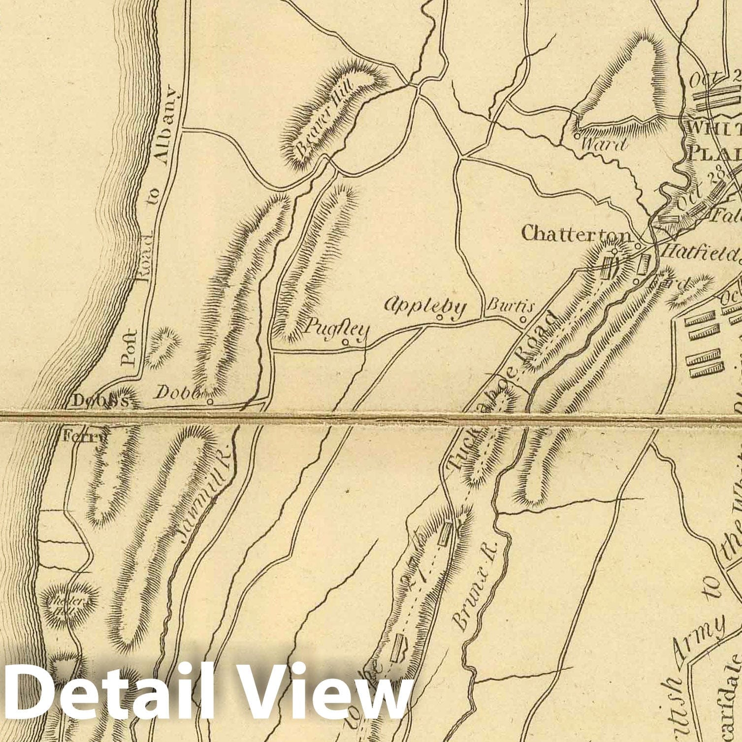 American Revolution: Frog's Point to Croton River, New York - Military Map, 1807