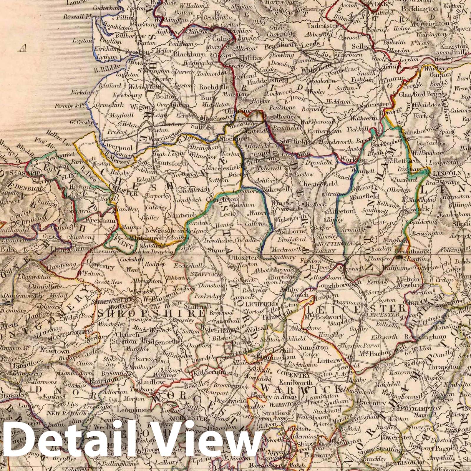 England and Wales, 1841 - Historical Map Print