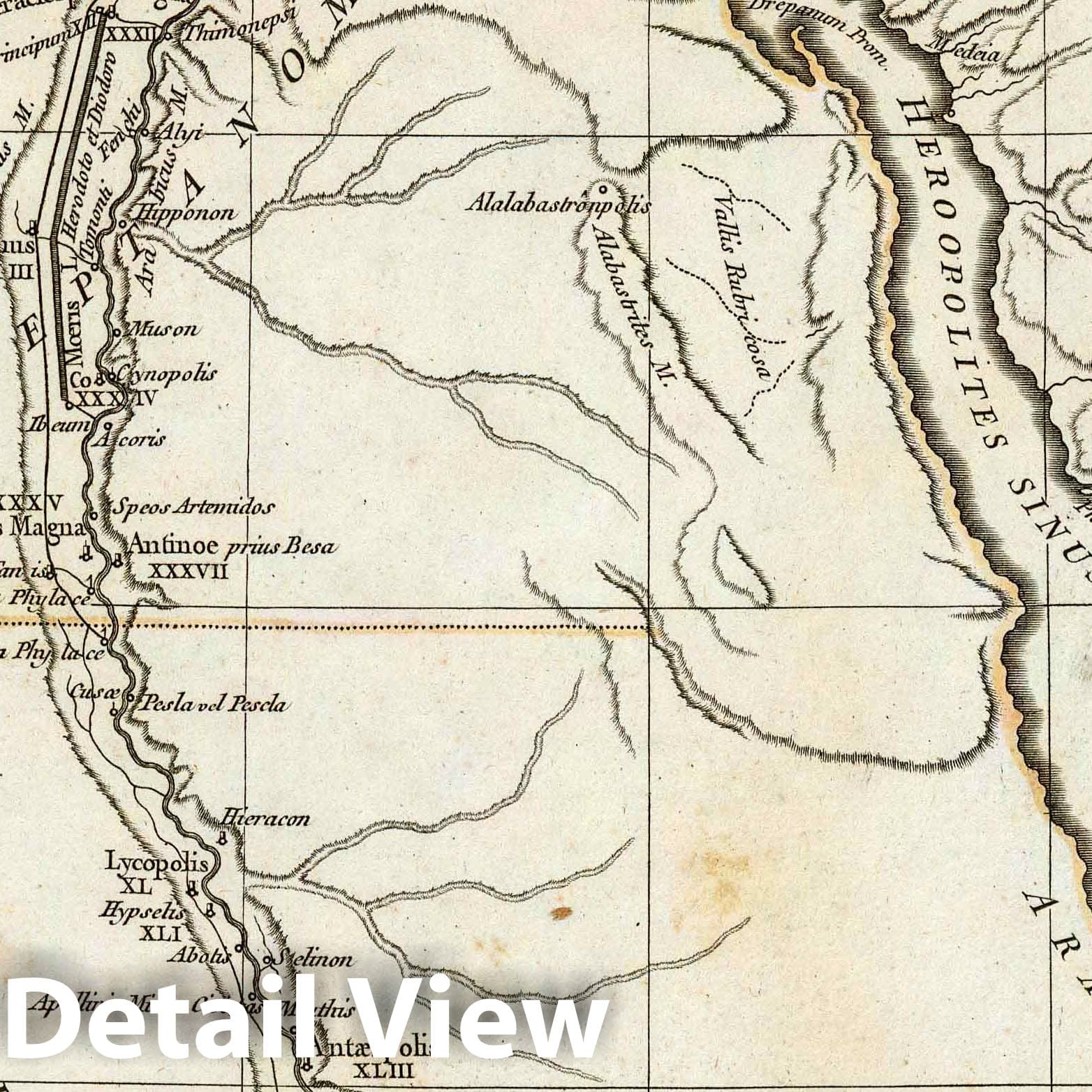 Ancient Egypt, 1765 - Historical Map Print