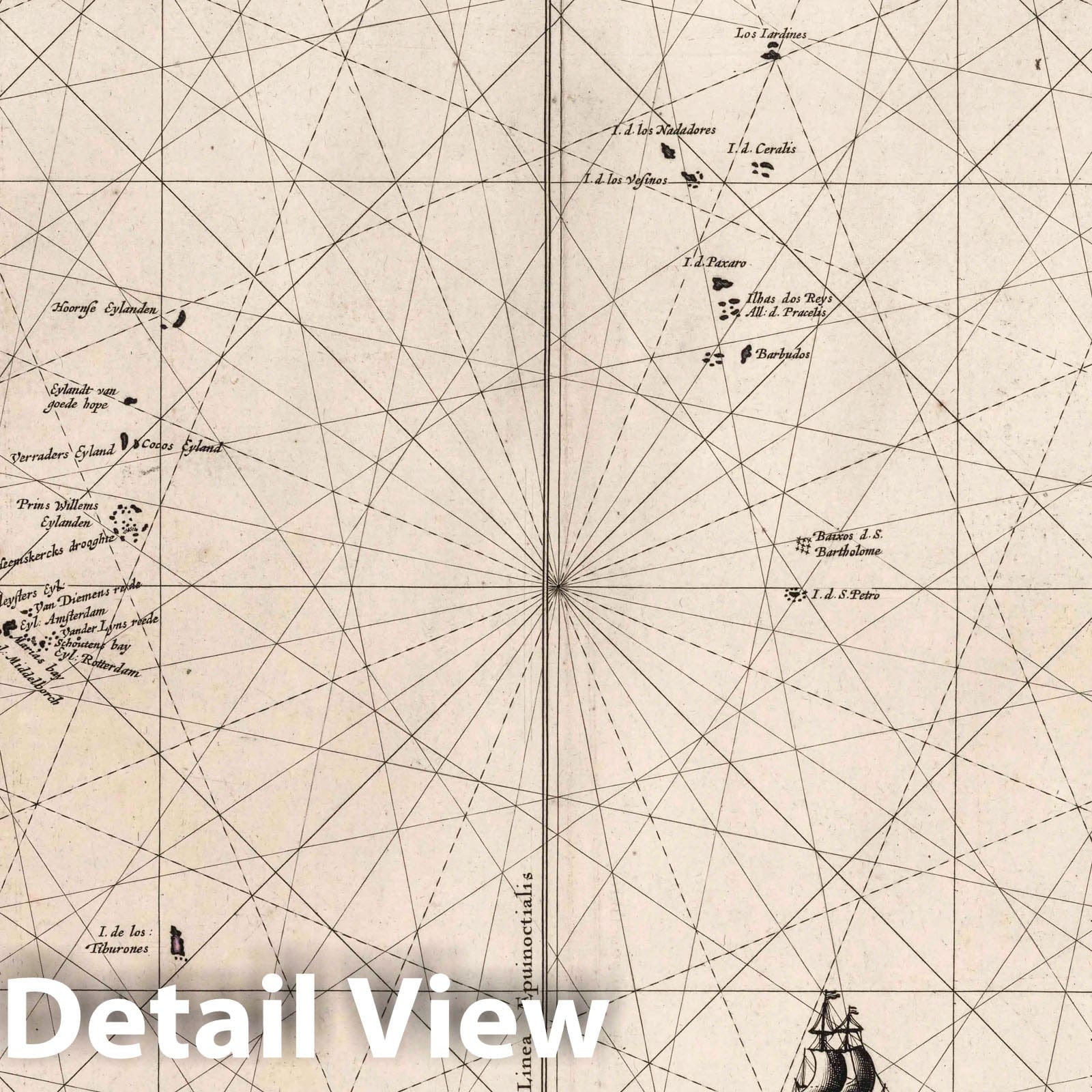 Zuiderzee Nautical Chart 1666 - Historical Map Reproduction
