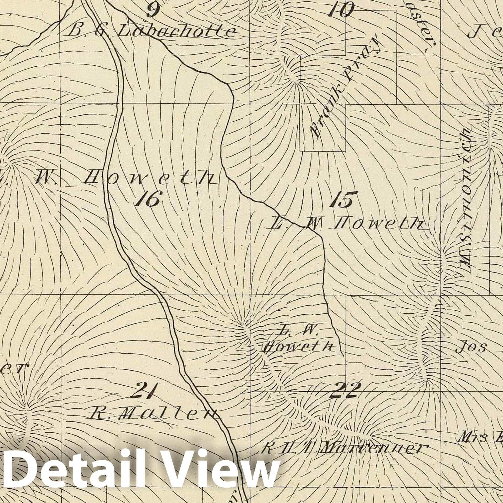 Township 23 South, Range 29 East, Tulare County, California - 1892 Survey Map