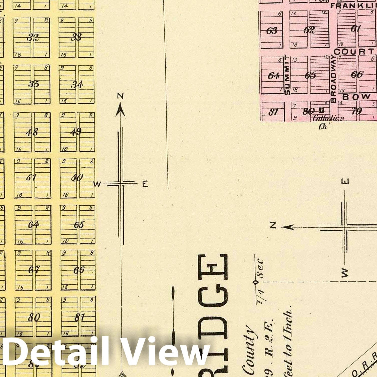 Saint Helena, Hartington, Coleridge, and Saint James, Cedar County, Nebraska, 1885 Historical Map Print