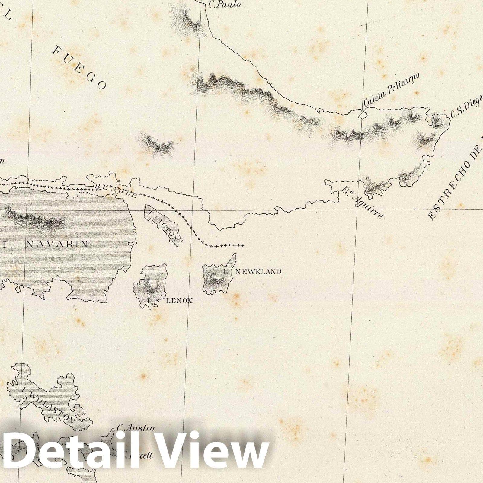 Chile - Plate No. 15, 1884 Historical Map Print