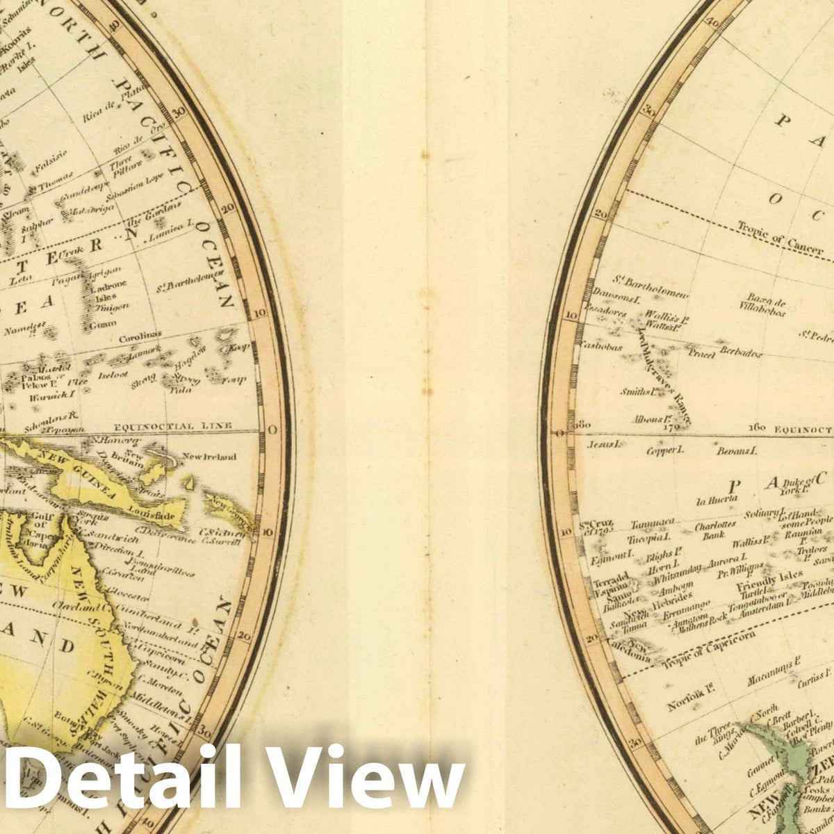 Western Hemisphere, 1822 - Historical Map Print