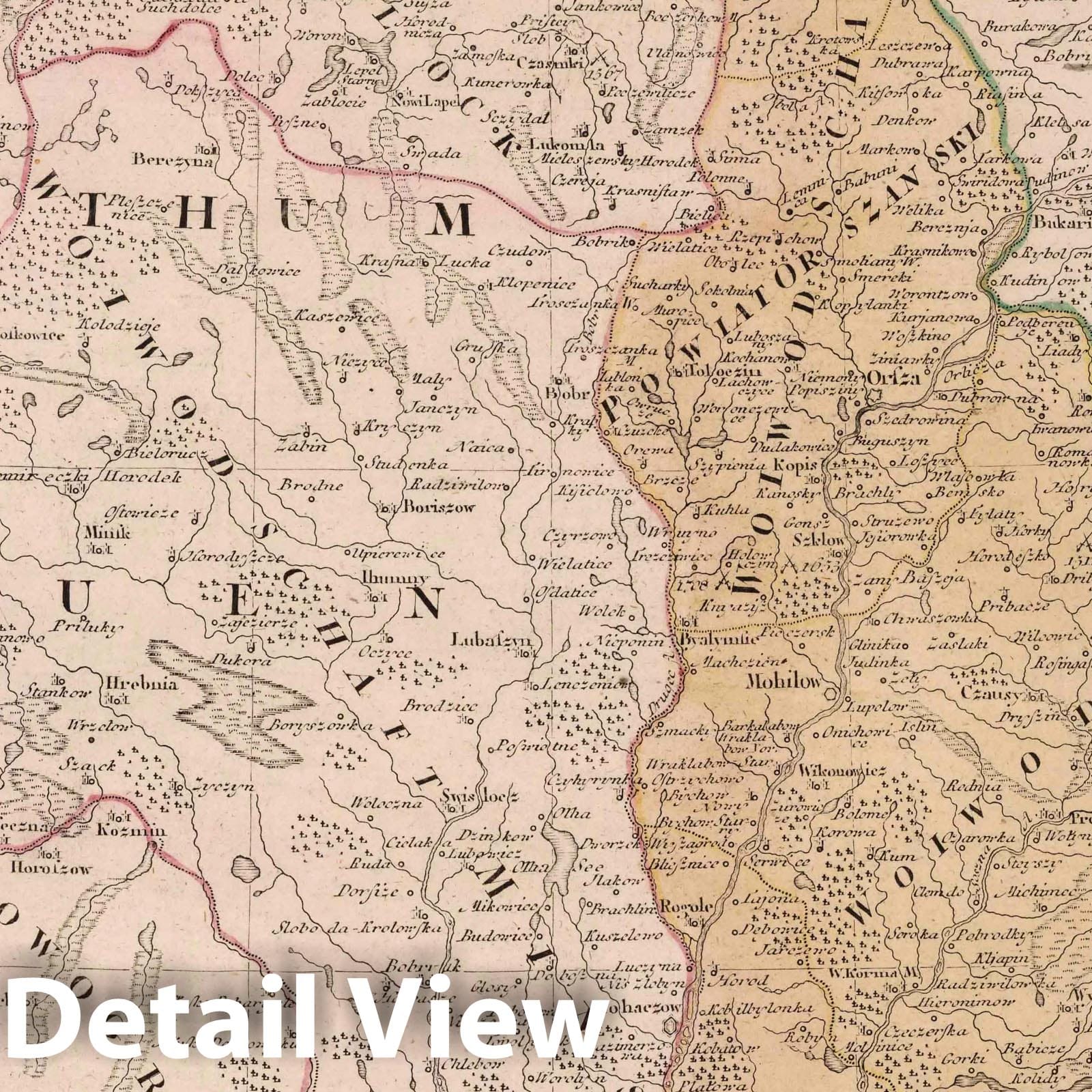 Charte von Russisch Litauen, 1775 - Historical Map Reproduction