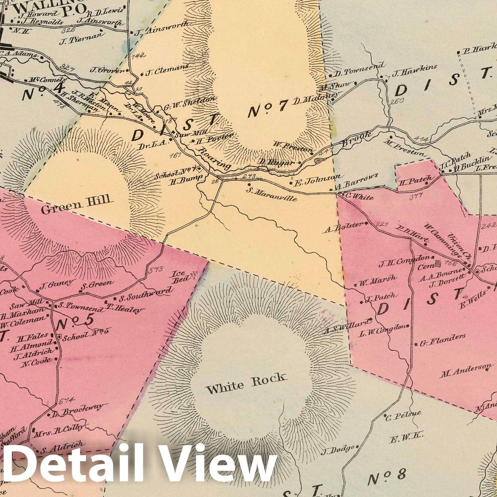 Wallingford, Rutland County, Vermont - Property Map, 1869
