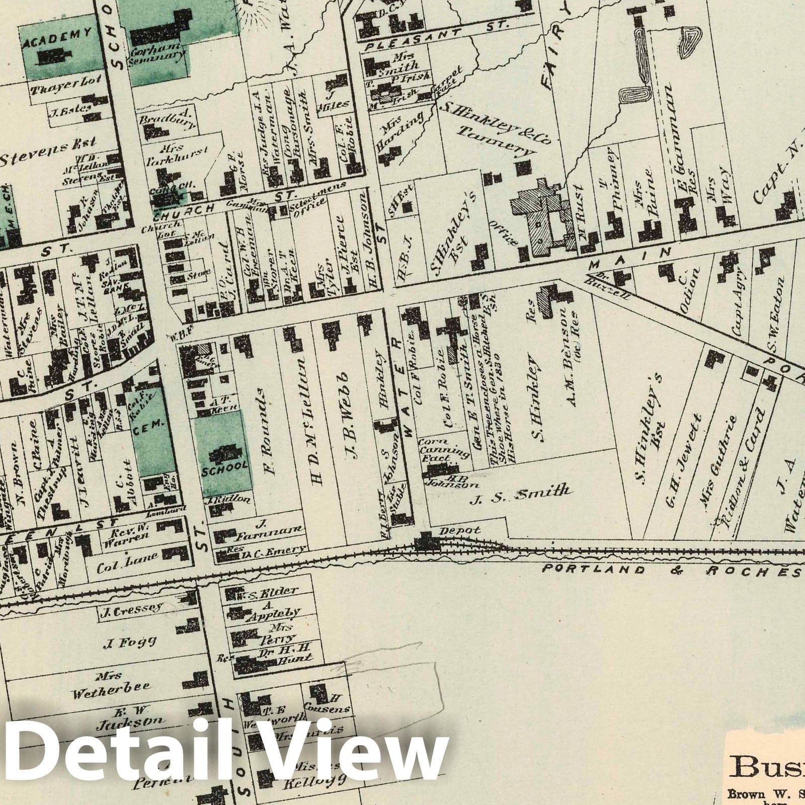 Gorman, Cumberland County, Maine - Property Map, 1871