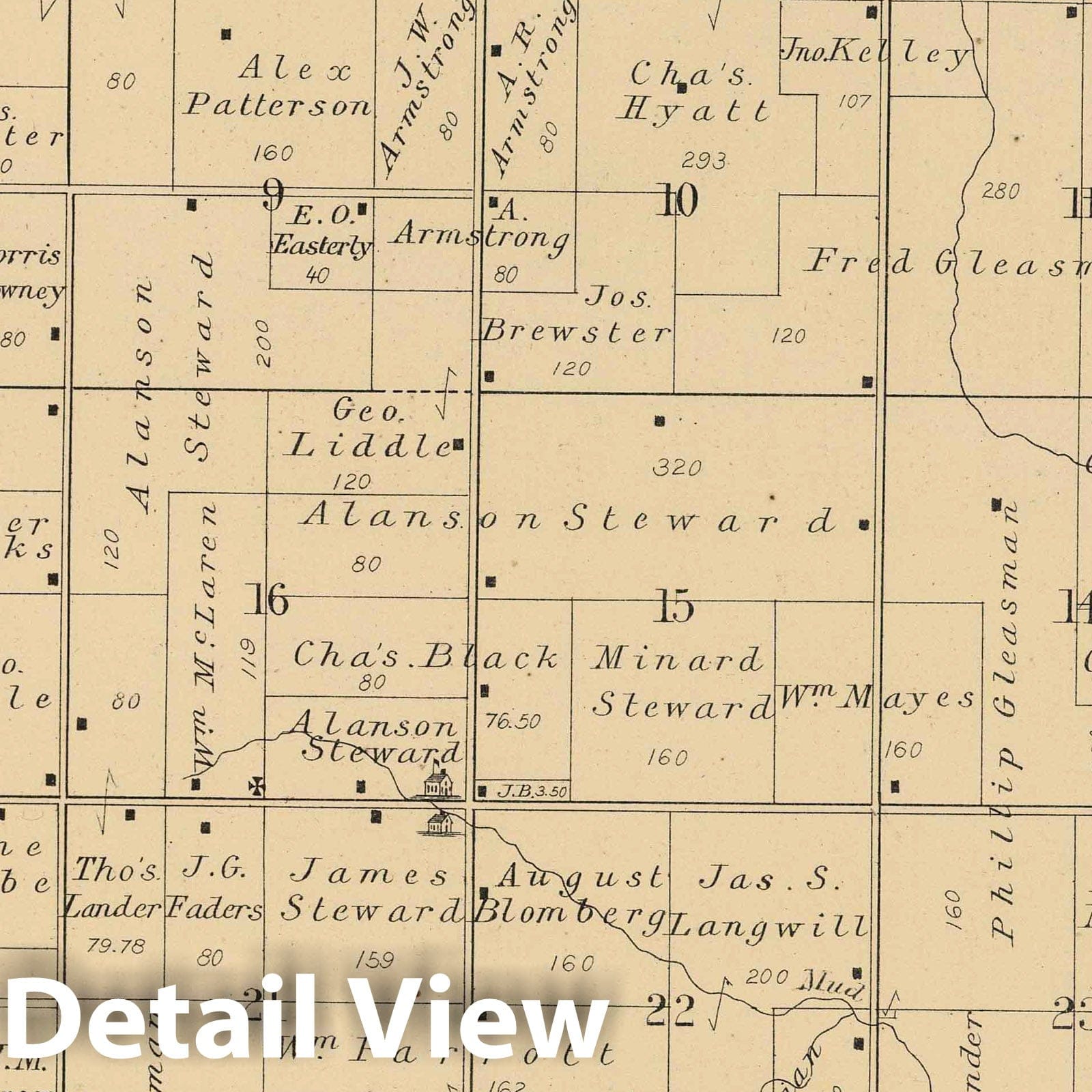 Owen Township - County Map, 1886 - Winnebago County Illinois