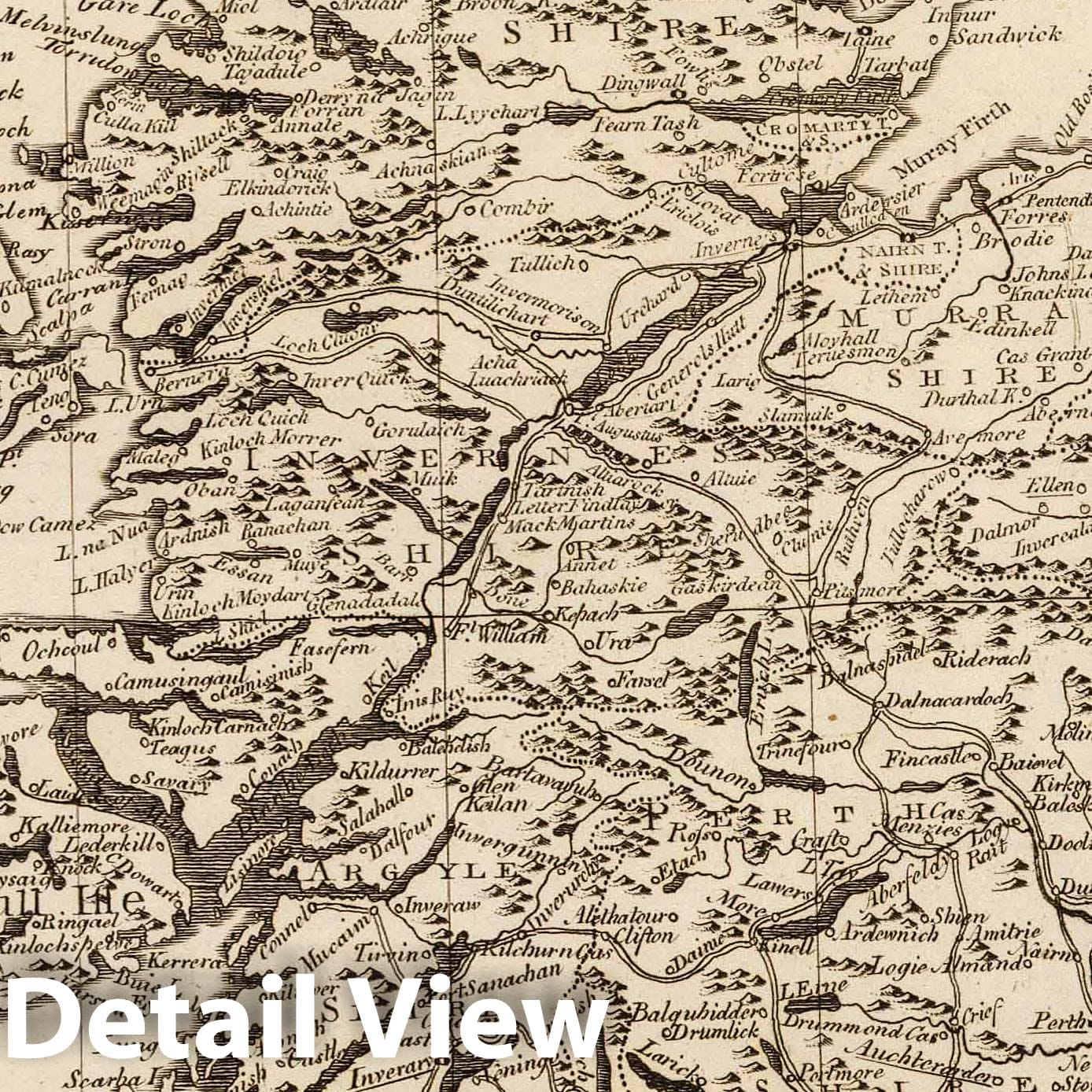 Scotland with Shetland Isles - Road Map, 1811 - Historical Map Reproduction