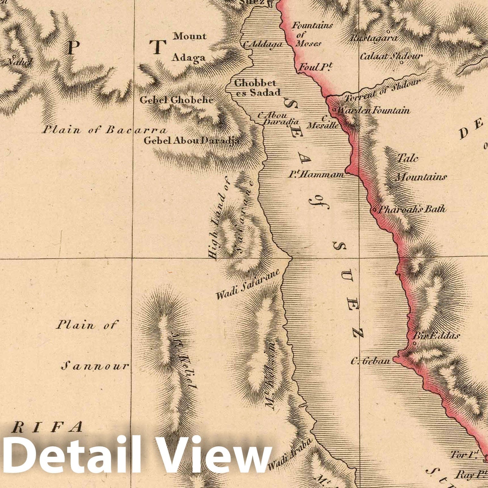 Egypt, 1808 - Historical Map Print from Smith's New General Atlas
