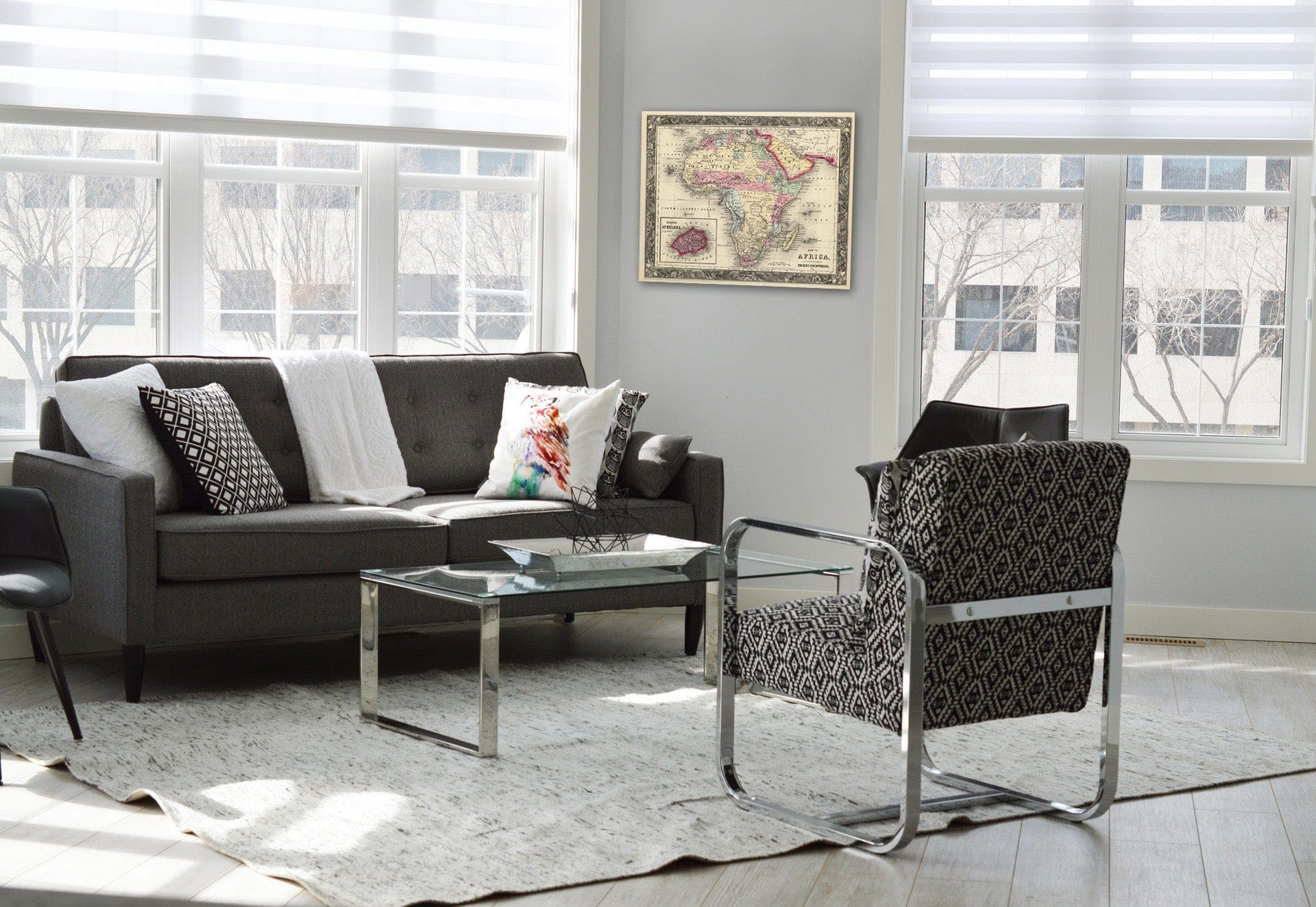 Historic Map : 1860 Map of Africa. - Vintage Wall Art