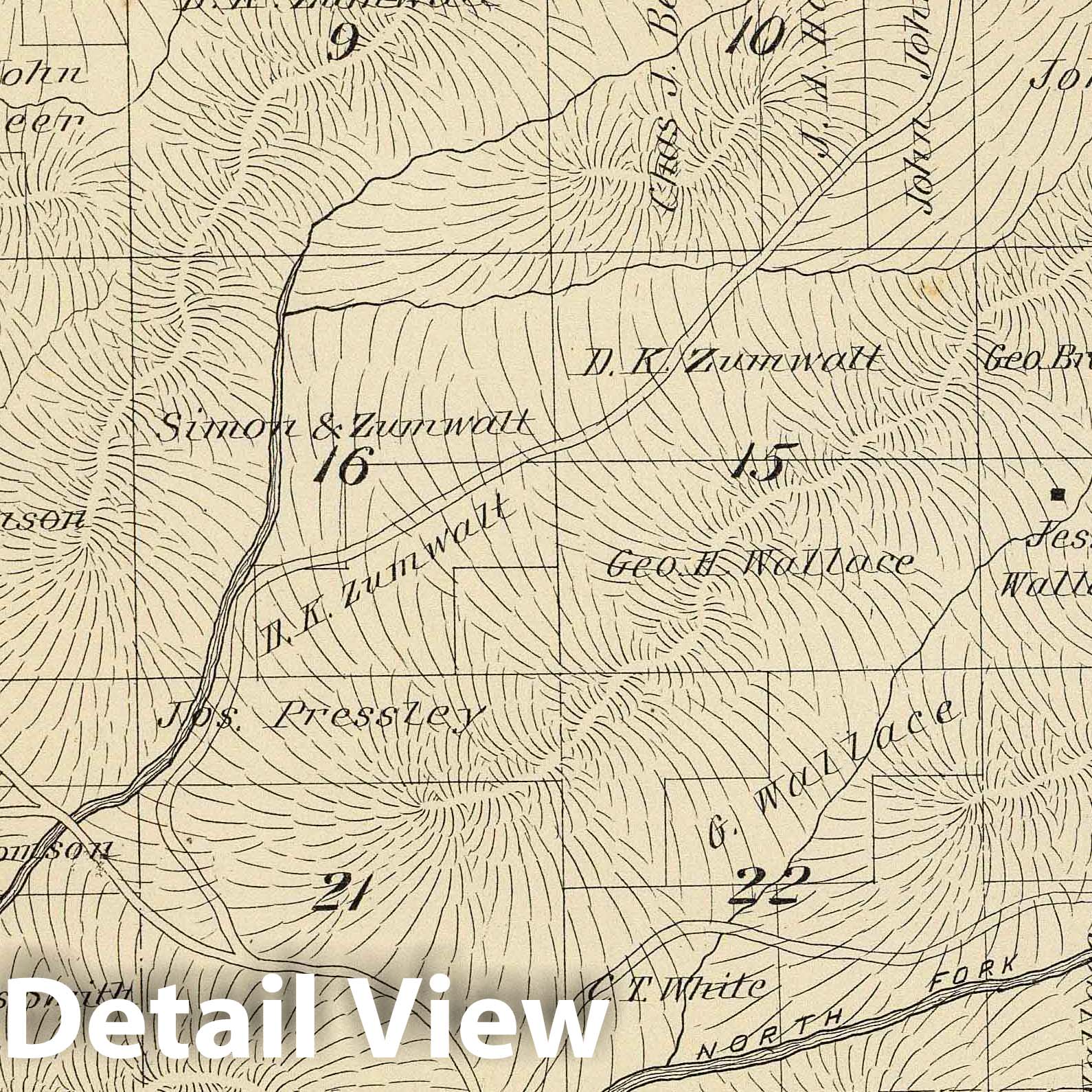 Township 24 South, Range 29 East, Tulare County, California - Survey Map, 1892