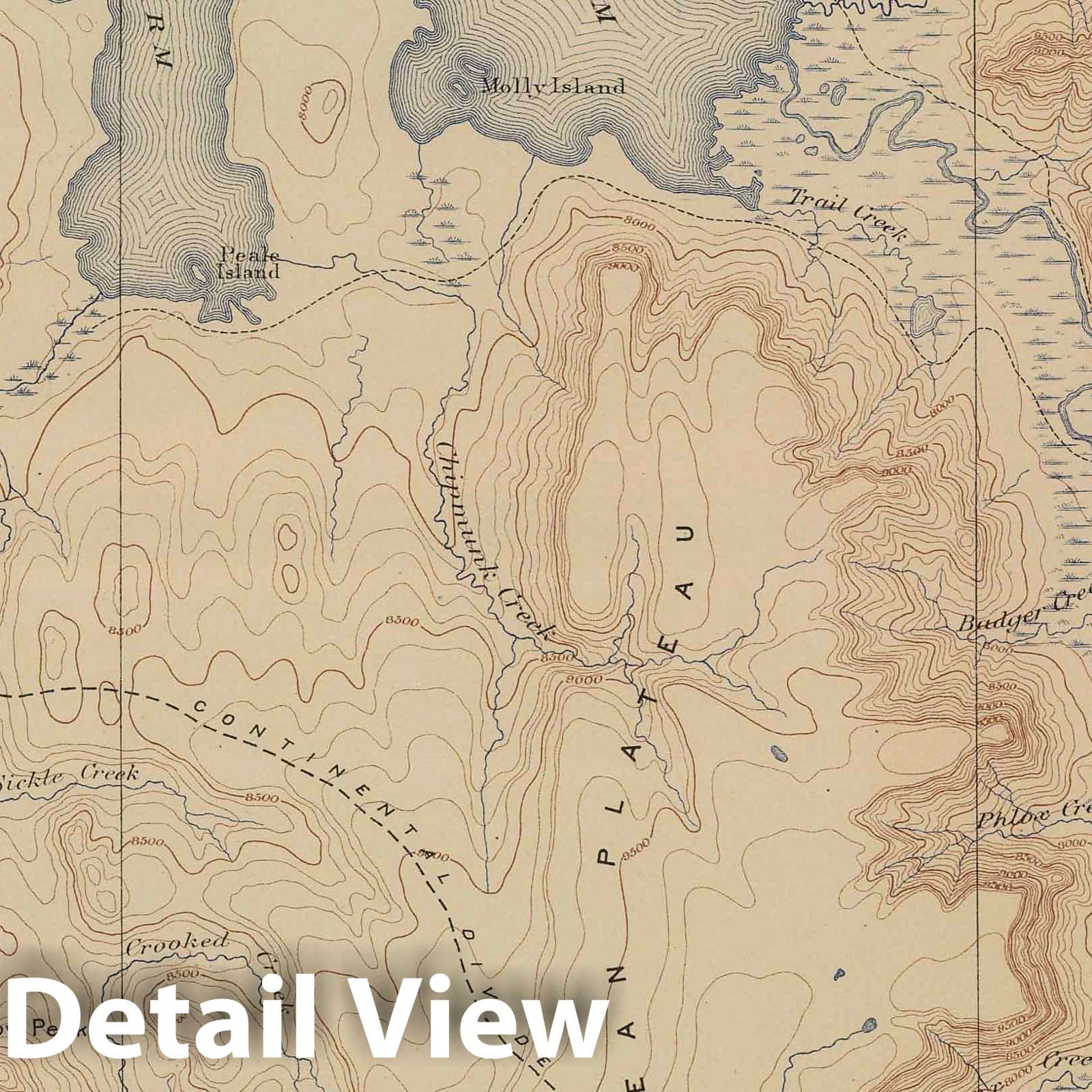 Yellowstone National Park Topography Sheet 1904 - USGS Map Print