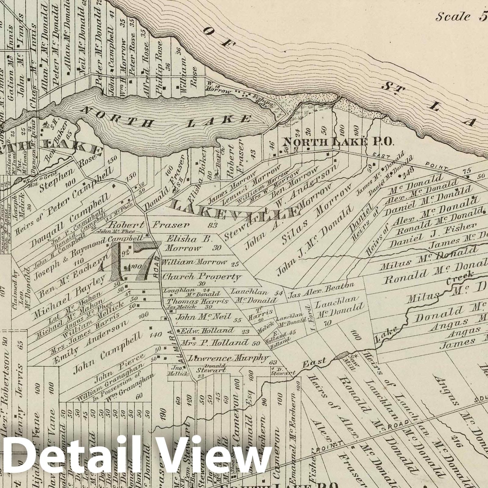 Lot Forty Seven, Kings County, Prince Edward Island - Property Map, 1880