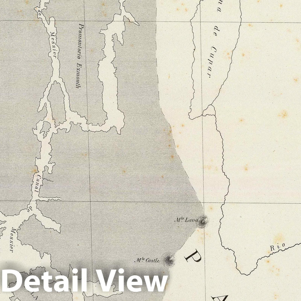 Historic Map : Chile, 1884 (Mapa de la Republica de Chile 11) , Vintage Wall Art