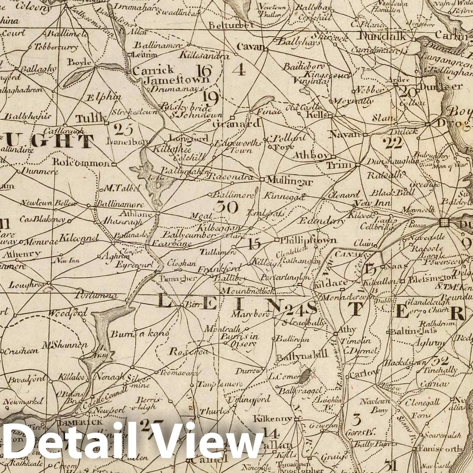 Ireland, 1811 - Historical Map Print from Carey's General Atlas