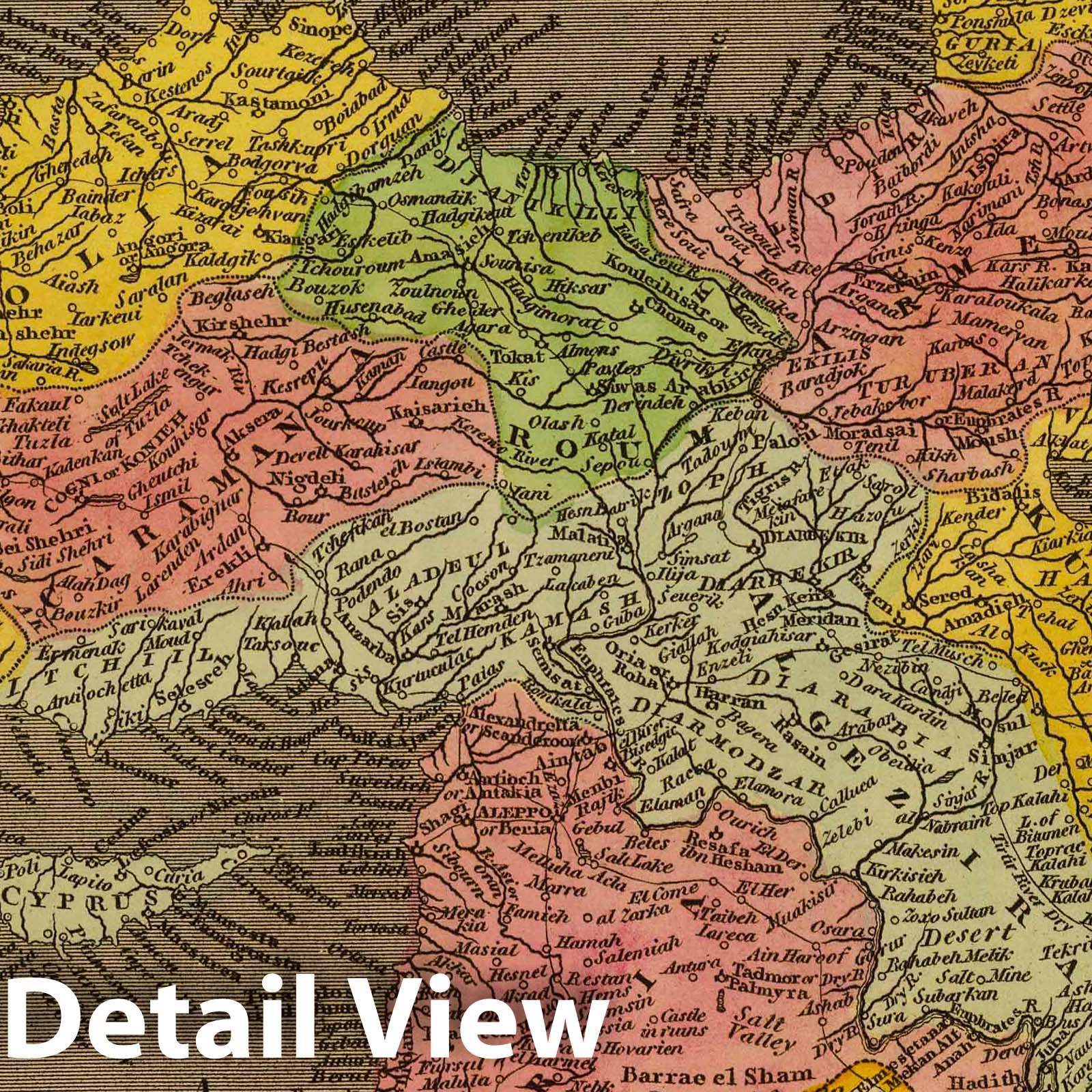 Turkey in Asia, 1811 - Historical Map Print