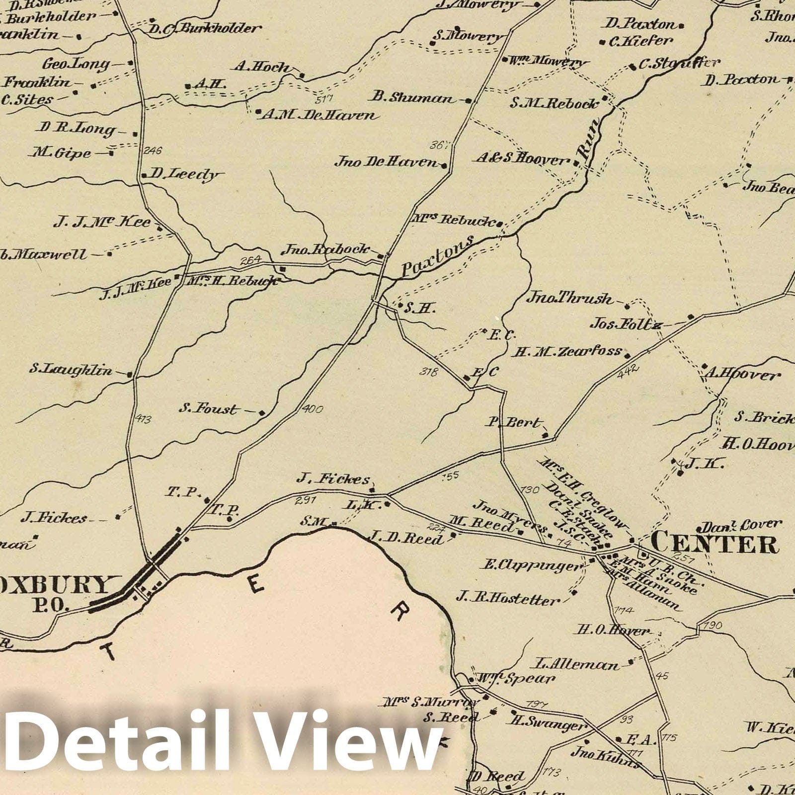 Lurgan Township, Franklin County, Pennsylvania - Property Map, 1868