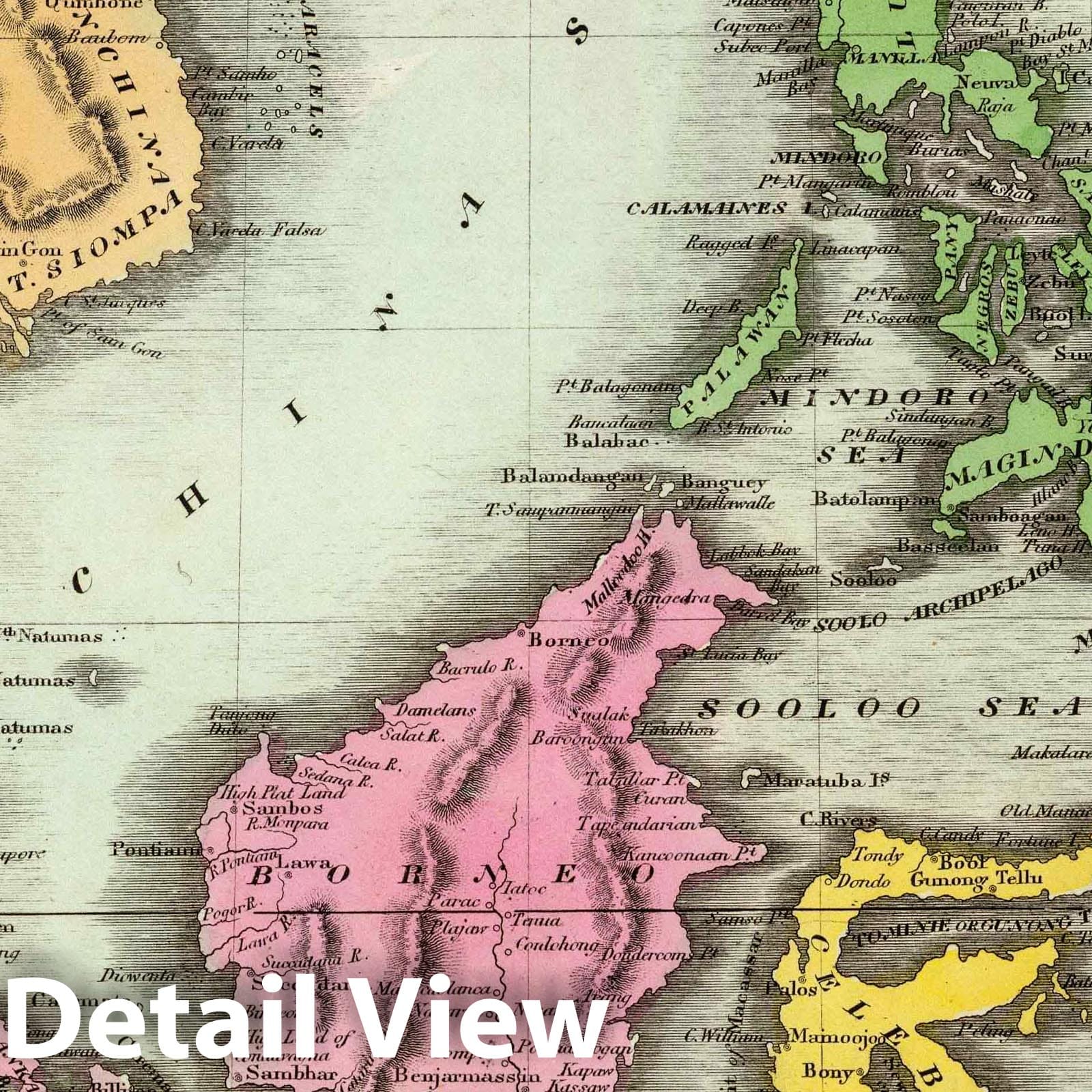 East India Isles, Indonesia 1835 - Historical Map Print