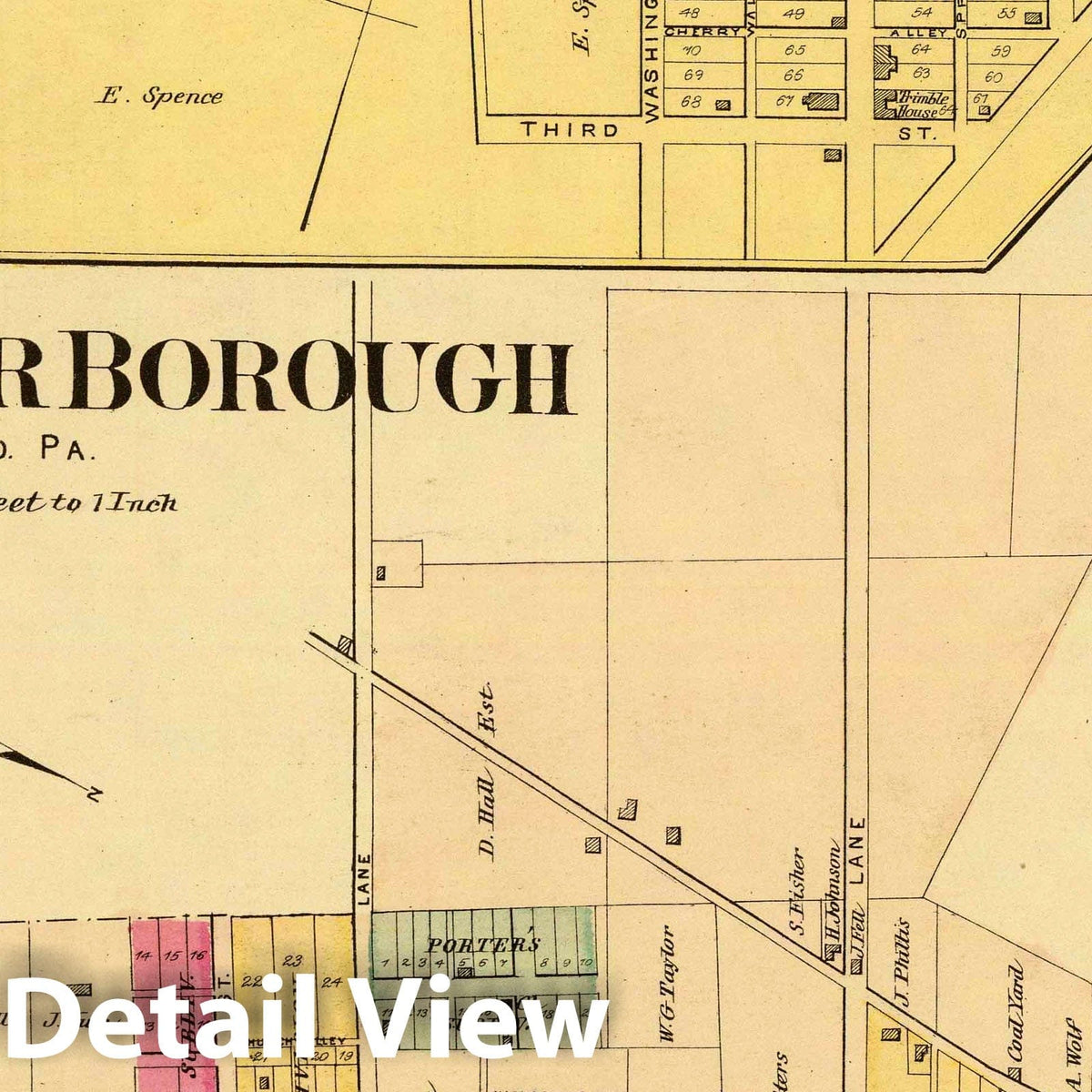 Bridgewater Borough, Shippingport, Georgetown, Beaver County, Pennsylvania - River Map, 1877