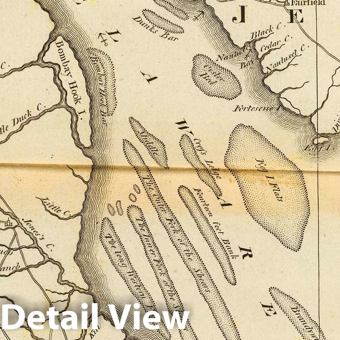Delaware - Nautical Chart, 1796 - Historical Map Print