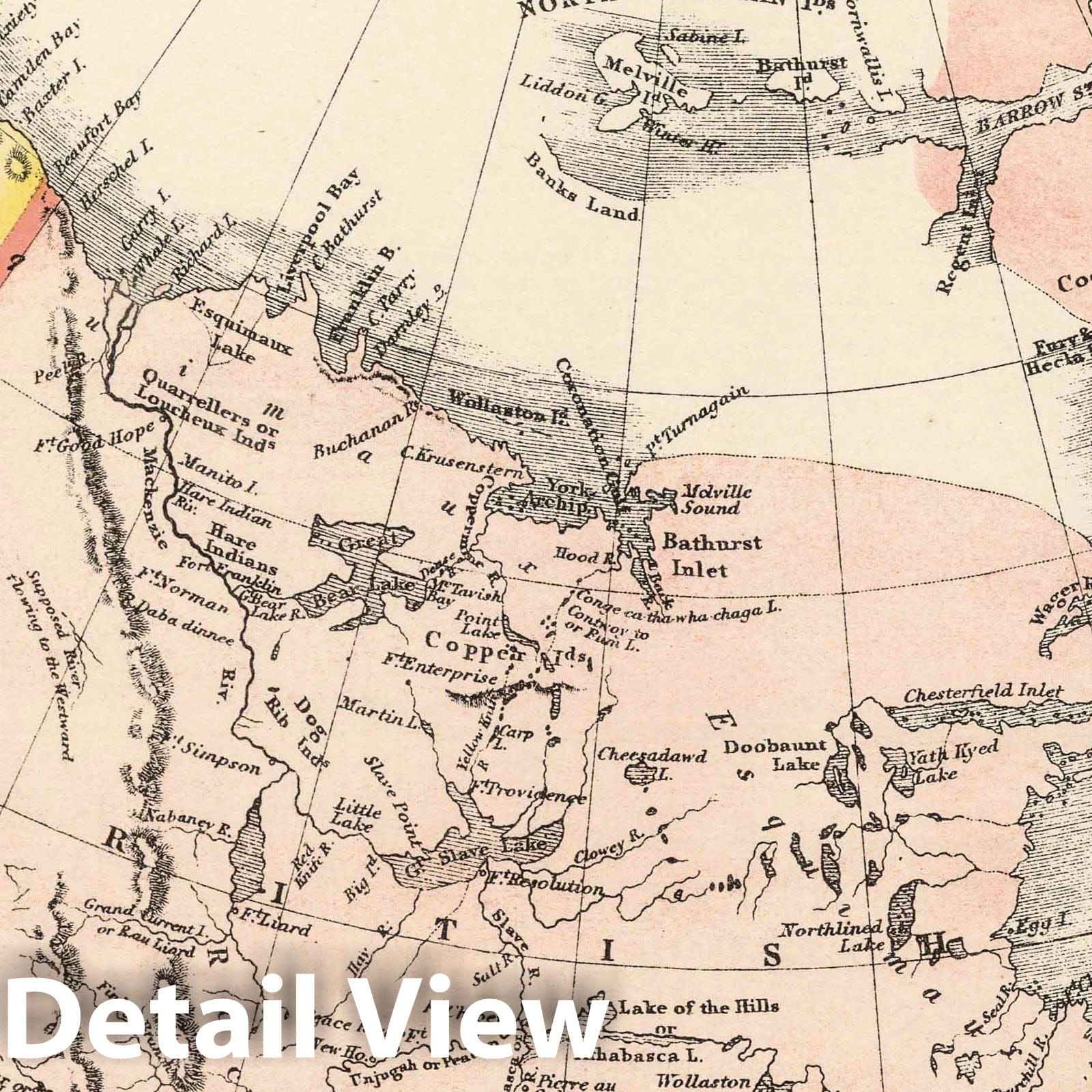 British Dominions in North America - Boundary Map, 1831 - Historical Map Print