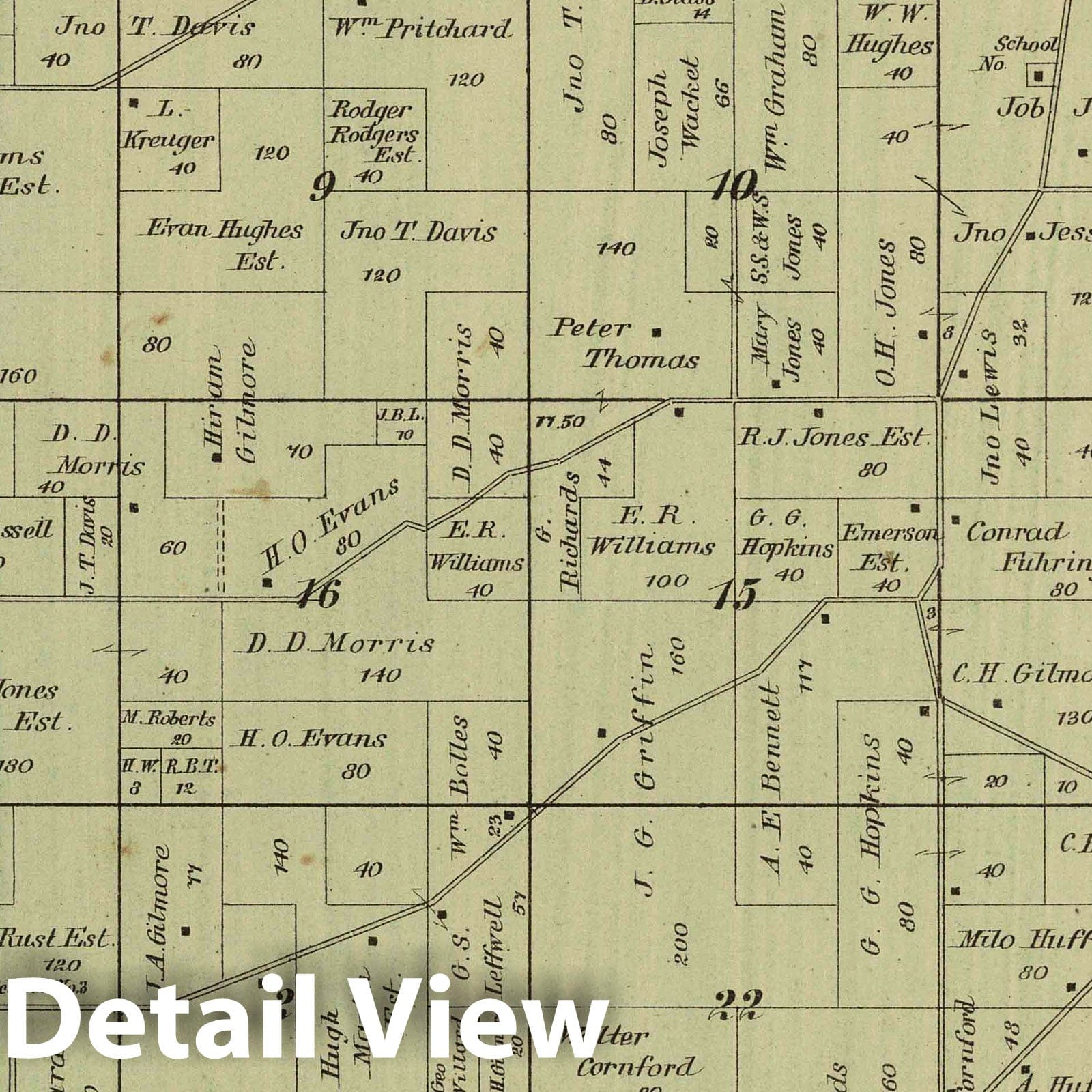 Courtland Township, Columbia County, Wisconsin - Property Map, 1890