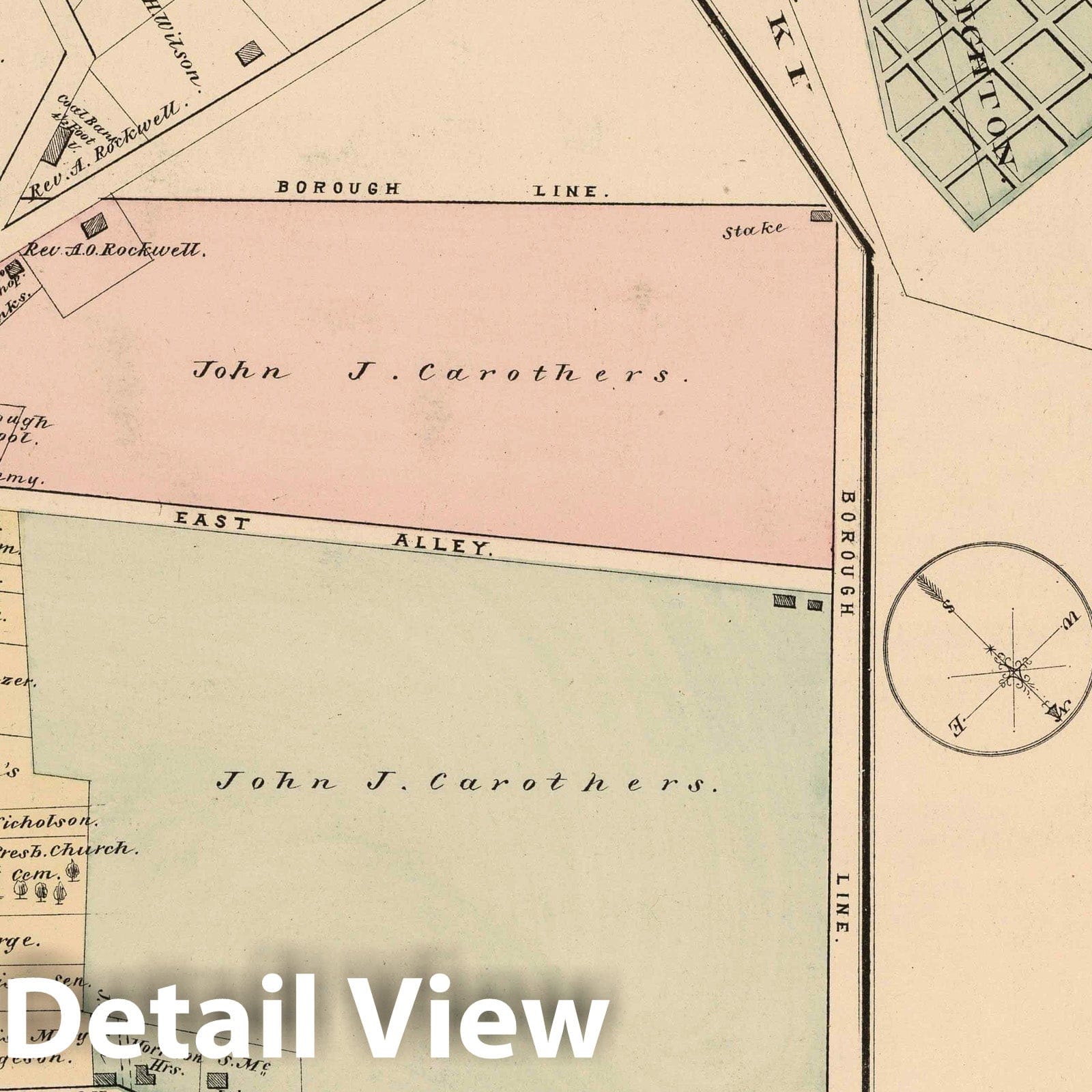 Hanover Township, Beaver County, Pennsylvania - Property Map, 1876
