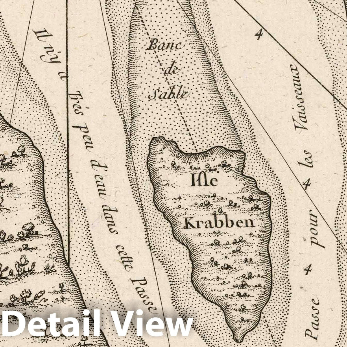 Berbice River, Guyana - Nautical Chart, 1764 - Bellin Historical Map Print