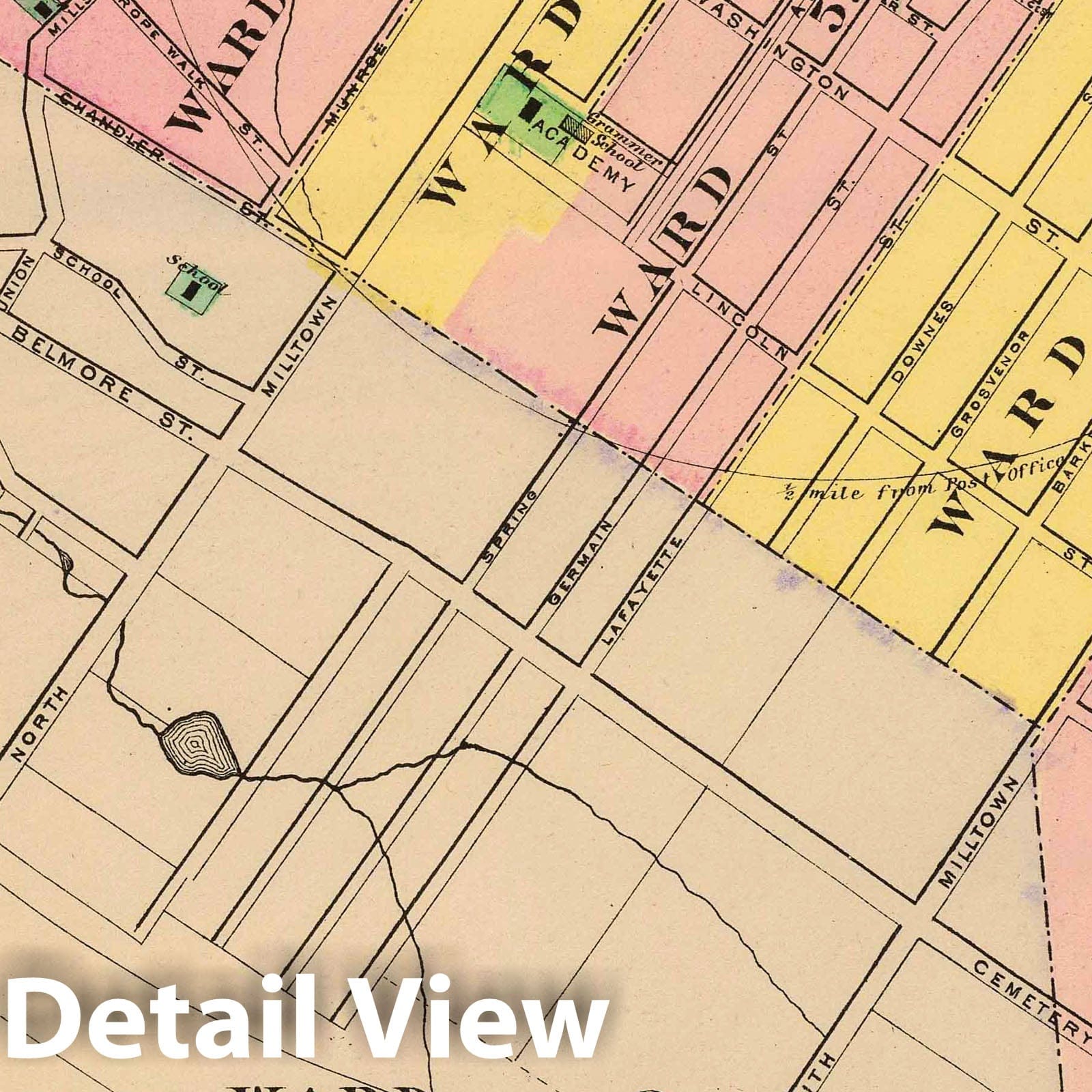 Calais, Maine - Railroad Map, 1894 - Stuart's Atlas