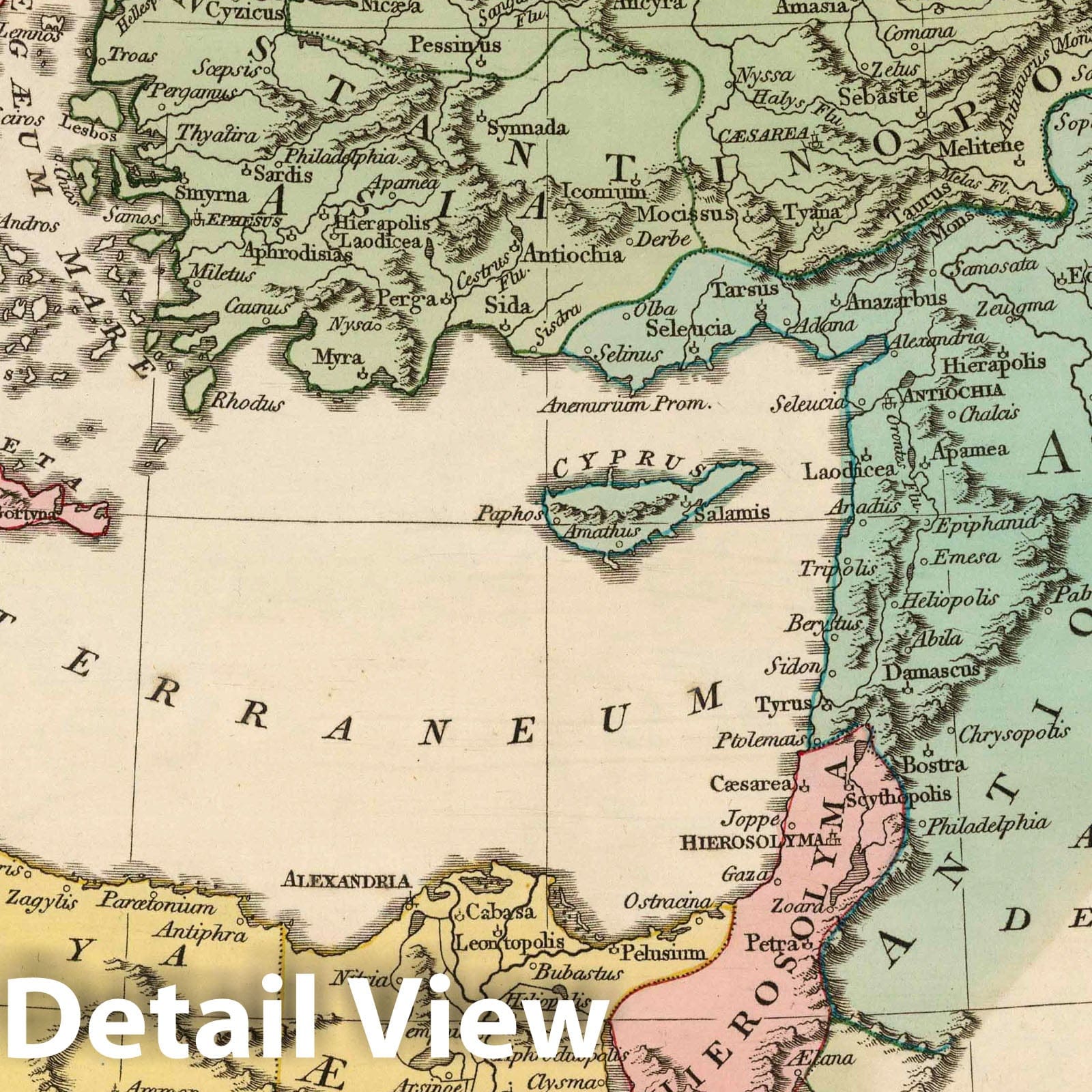 Eastern Patriarchates - Classical, 1822 - Historical Map Print