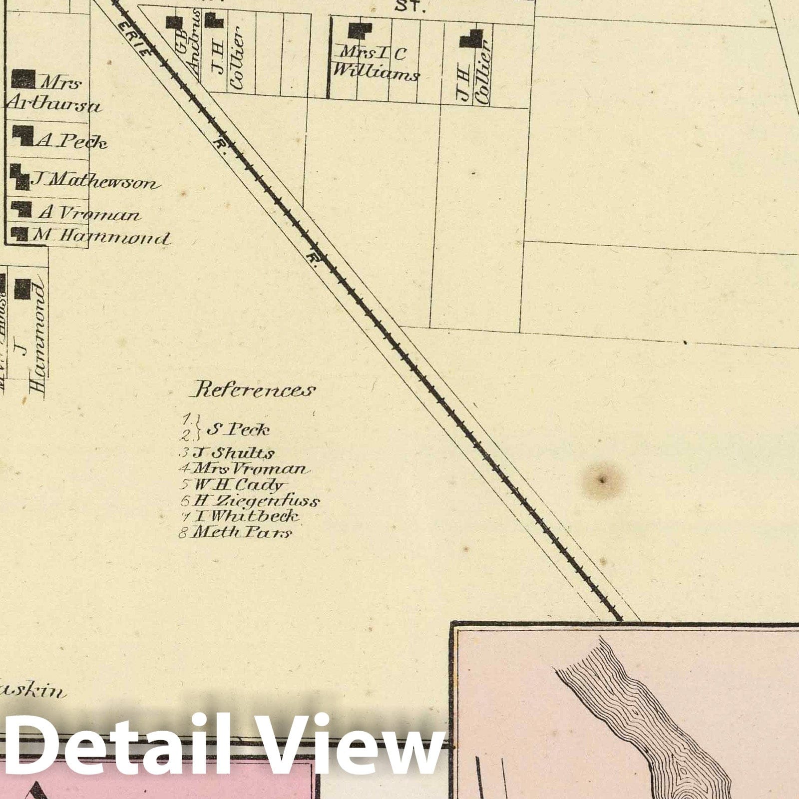 Avoca, Sonora, and Kanona, Steuben County, New York 1873 Atlas Plate