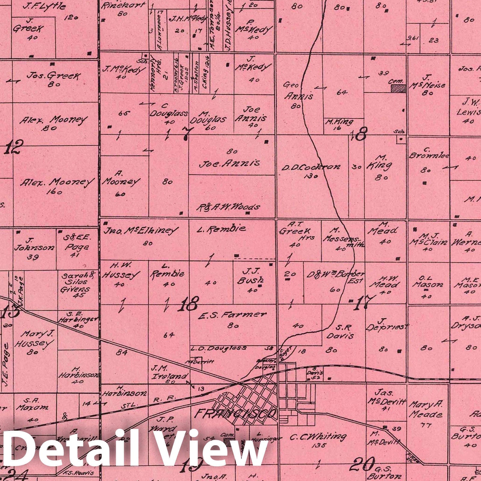 Center Township, Gibson County, Indiana - Property Map, 1899