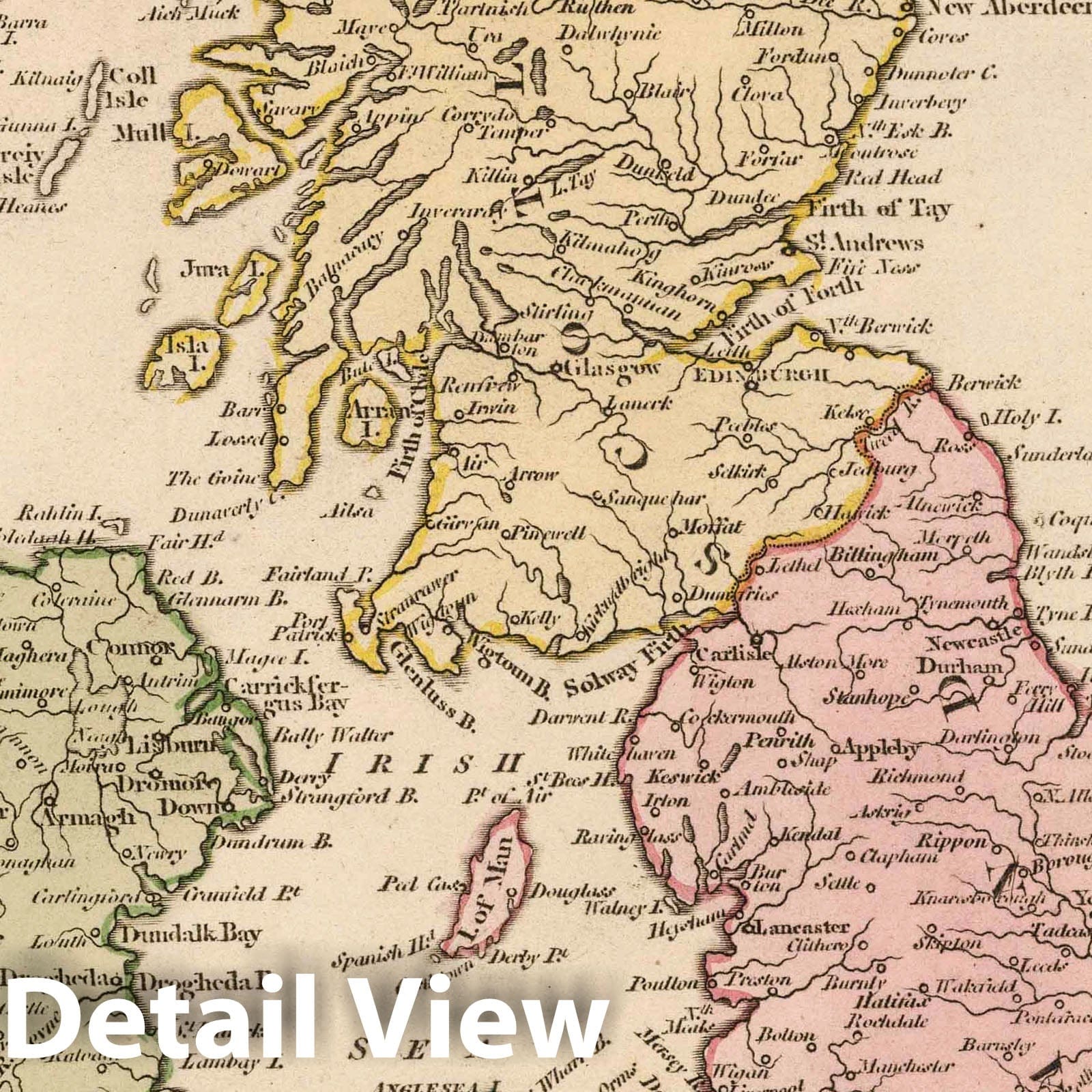 Great Britain and Ireland, 1794 - Historical Map Print