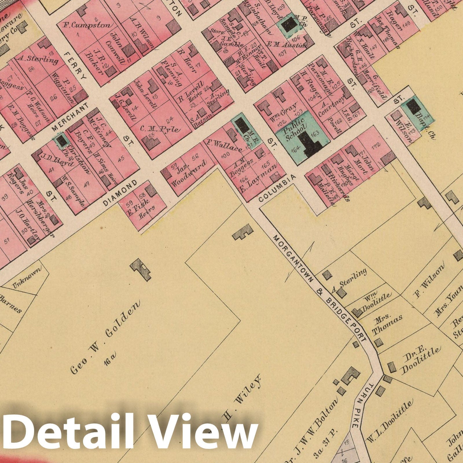 Palatine Township, Marion County, West Virginia - Property Map, 1886