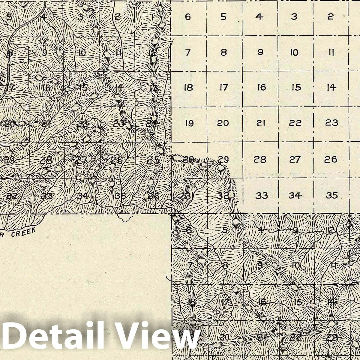 San Joaquin River-Big Creek Area, Fresno and Madera Counties, California - 1891 Survey Map
