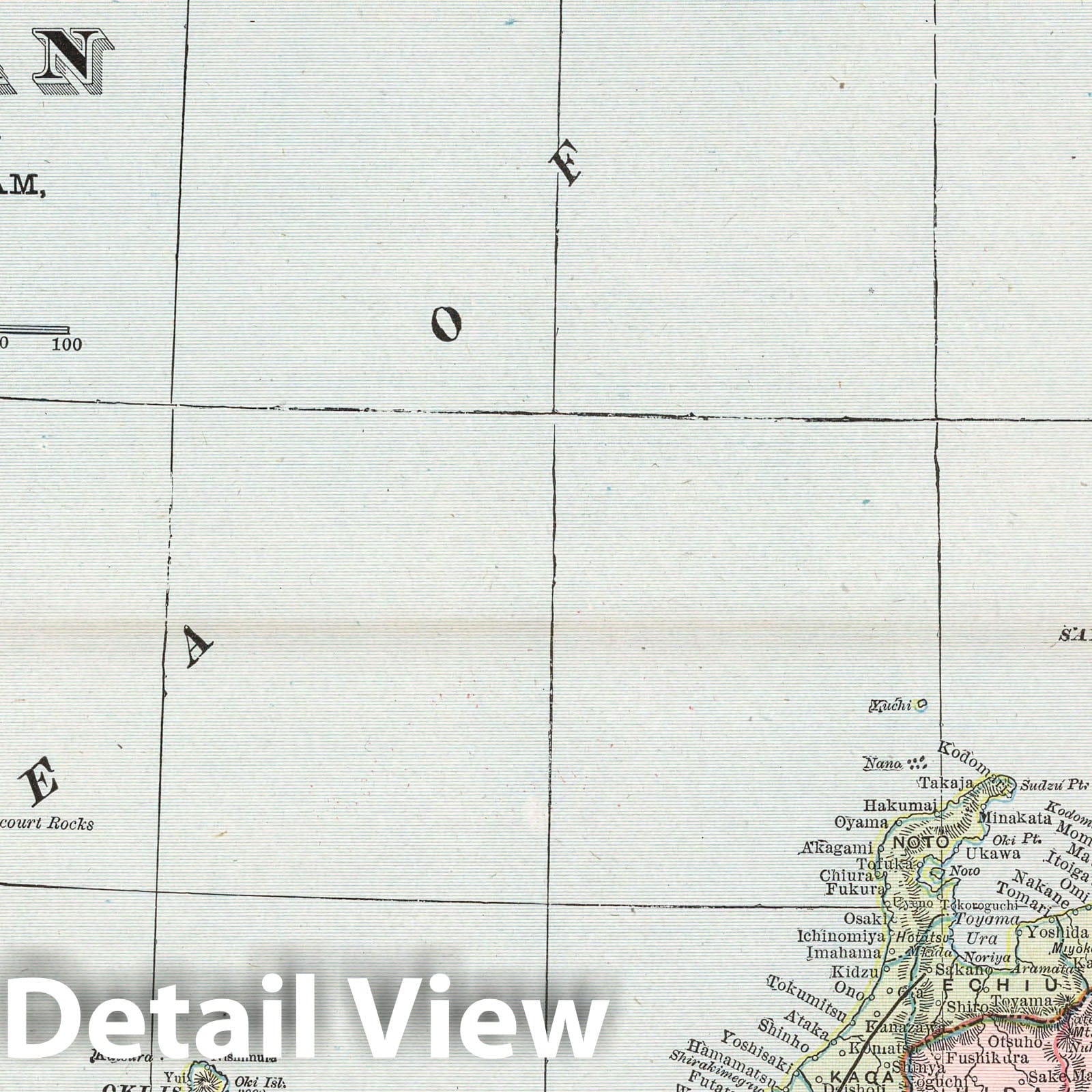Japan - Railroad Map, 1901 - Historical Map Print