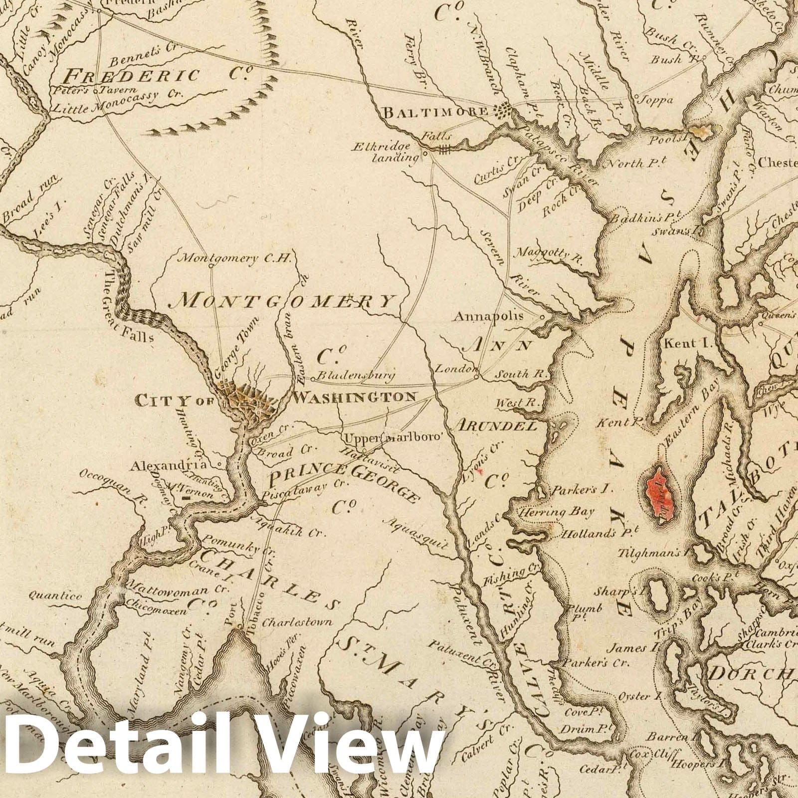 The State of Maryland, from the best Authorities - 1811 Historical Map Print