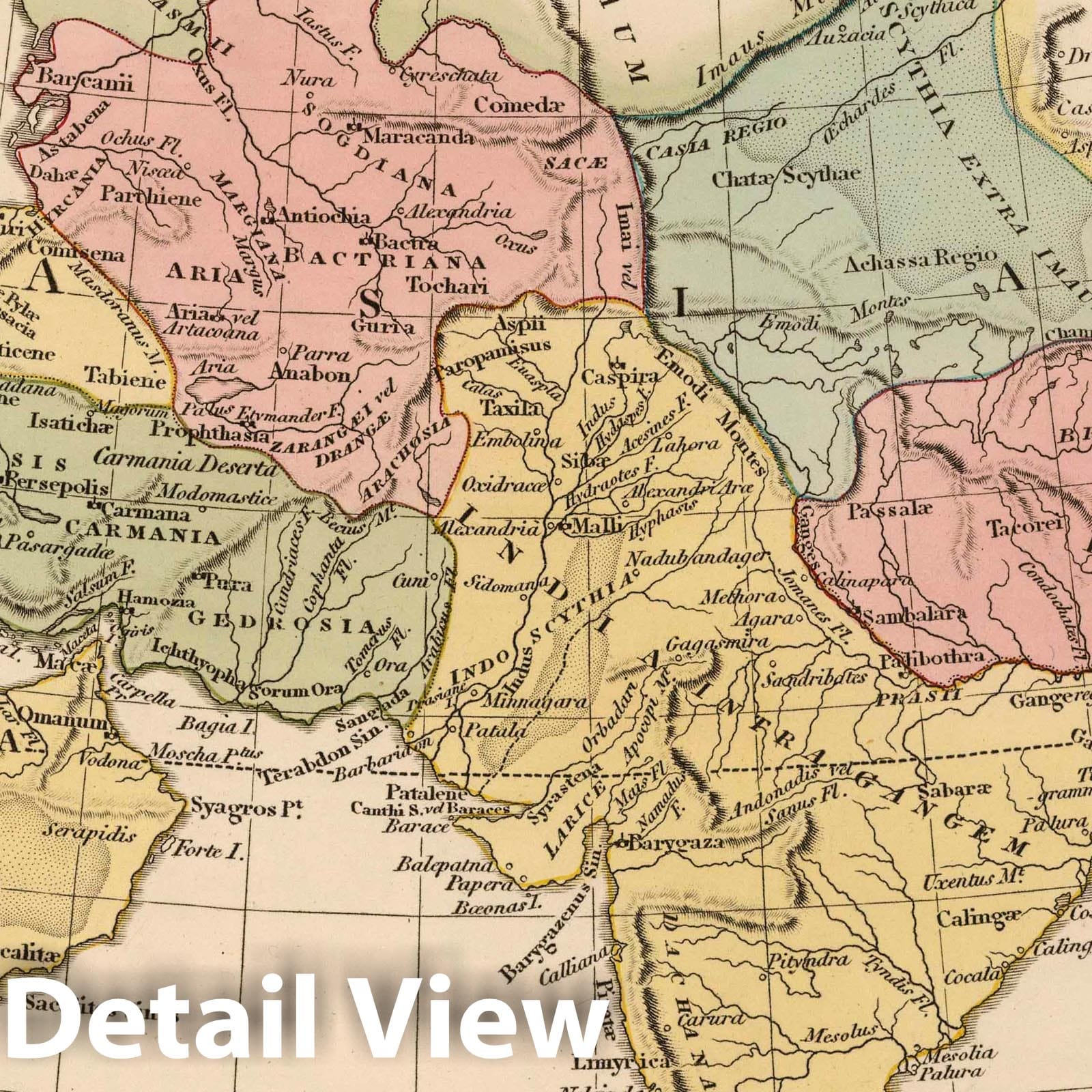 The Orient: Ancient Middle East and Asia, 1807 - Historical Map Print