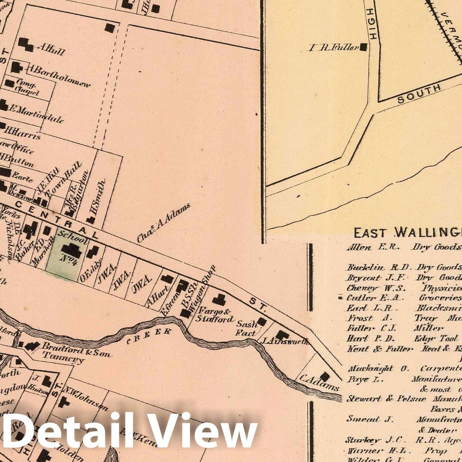 Wallingford Township, Rutland County, Vermont - Property Map, 1869