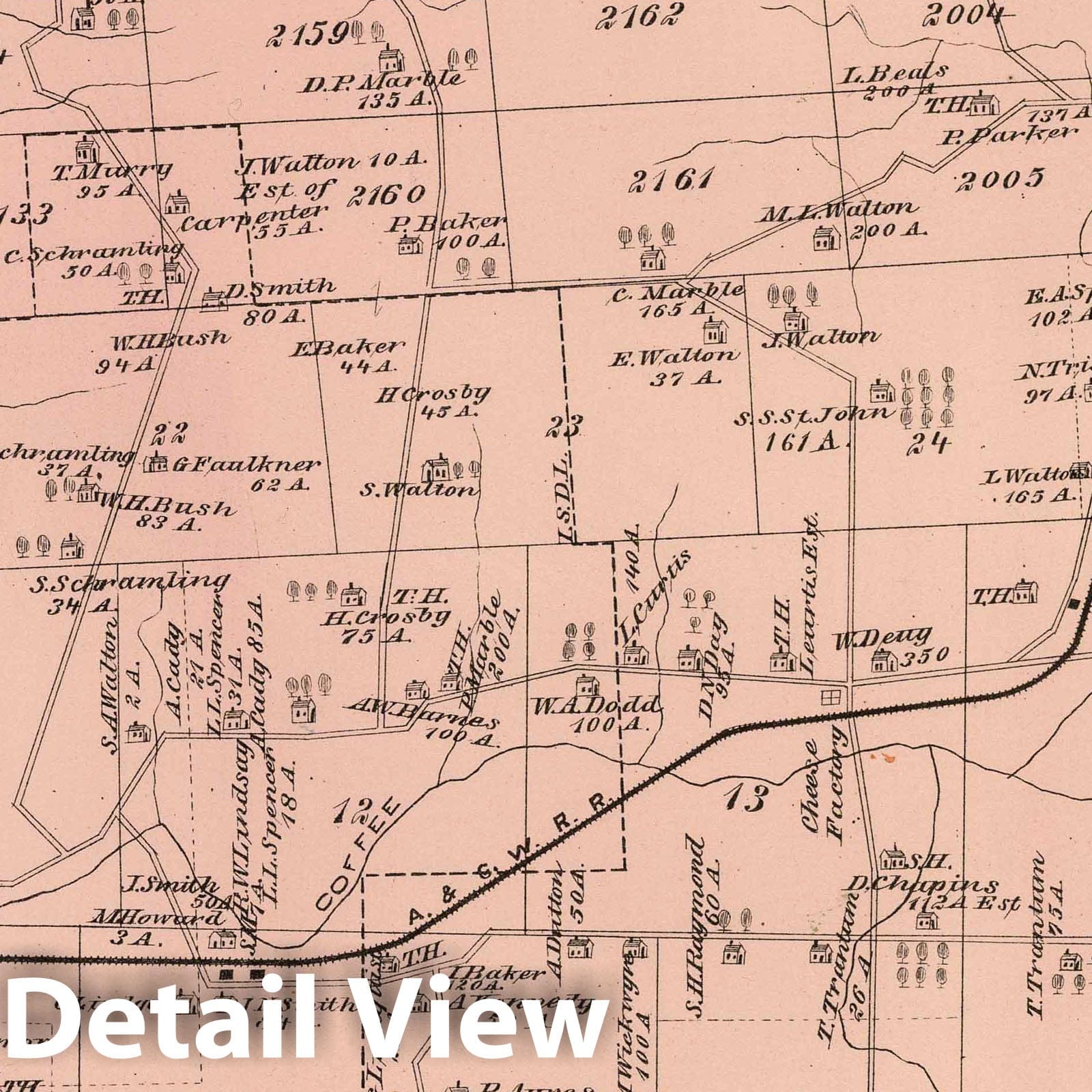 Columbus, Warren County, Pennsylvania - Property Map, 1878
